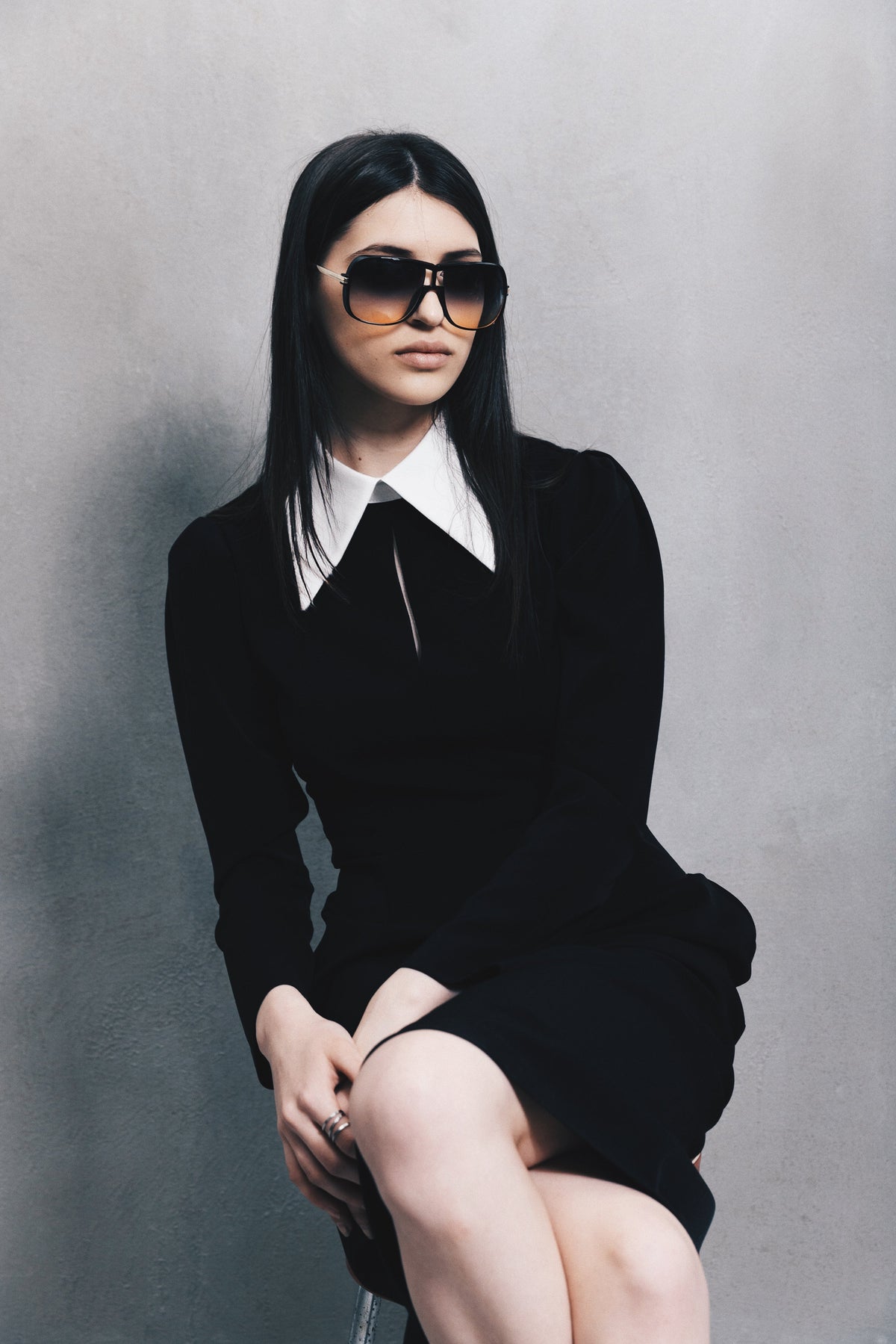 Formal Midi Dress | Black