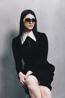 Formal Midi Dress | Black