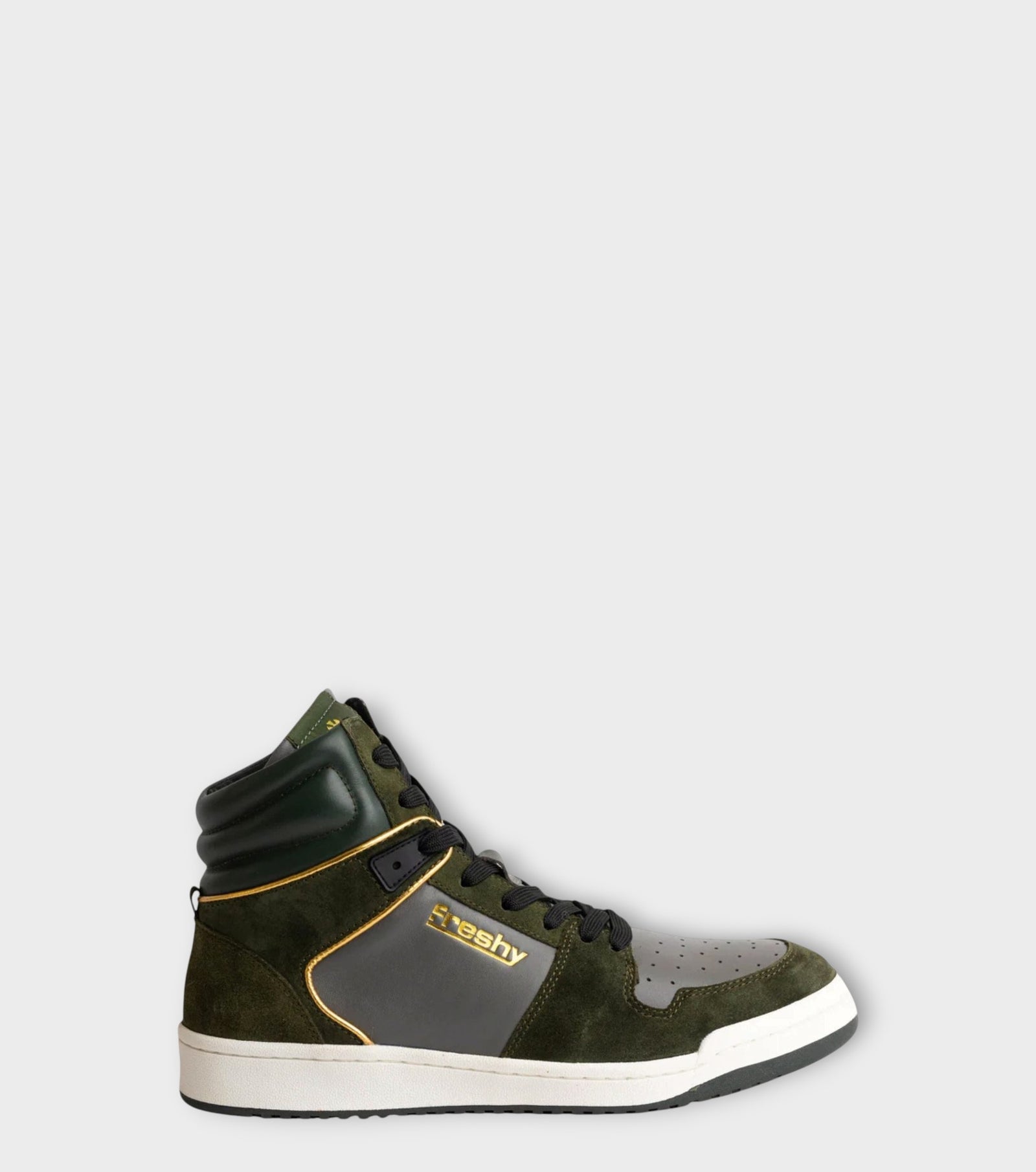 Bounce High-Top Sneakers | Olive Green