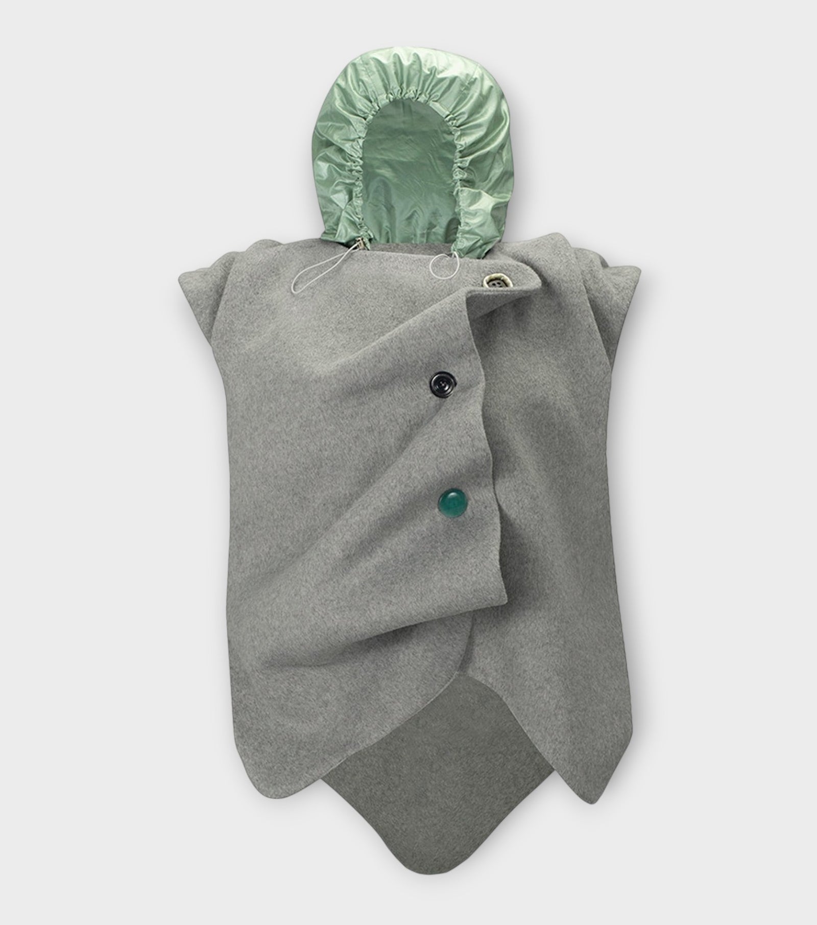 Grey “Mythogenesis” Wavy Ruched Vest
