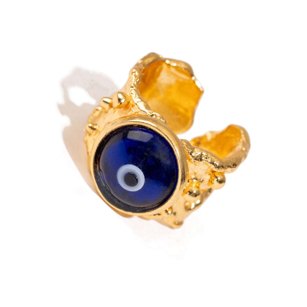 Guardian Evil Eye Adjustable Gold Ring