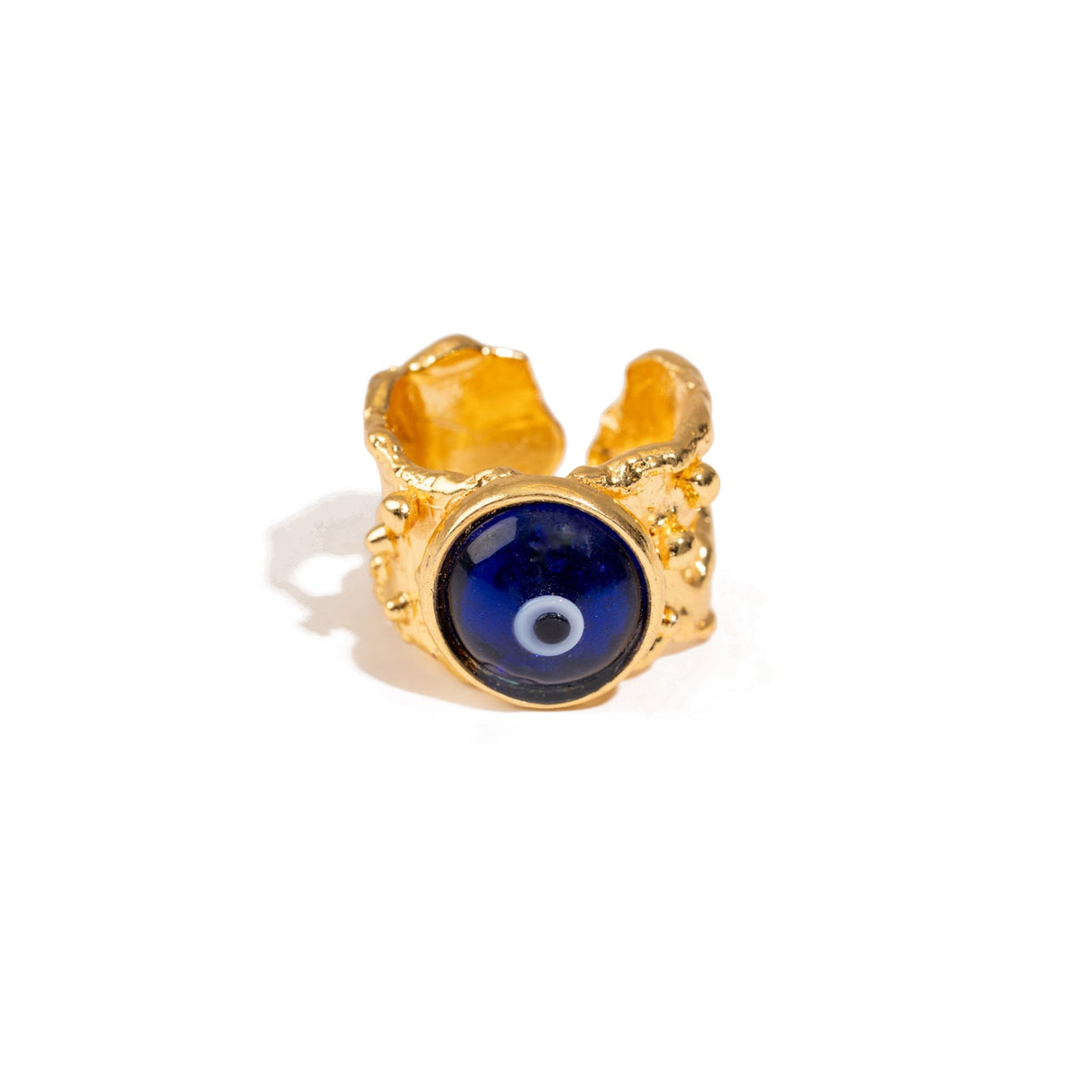Guardian Evil Eye Adjustable Gold Ring