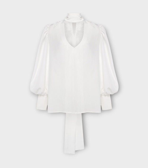 Balloon Sleeve Blouse | Ivory