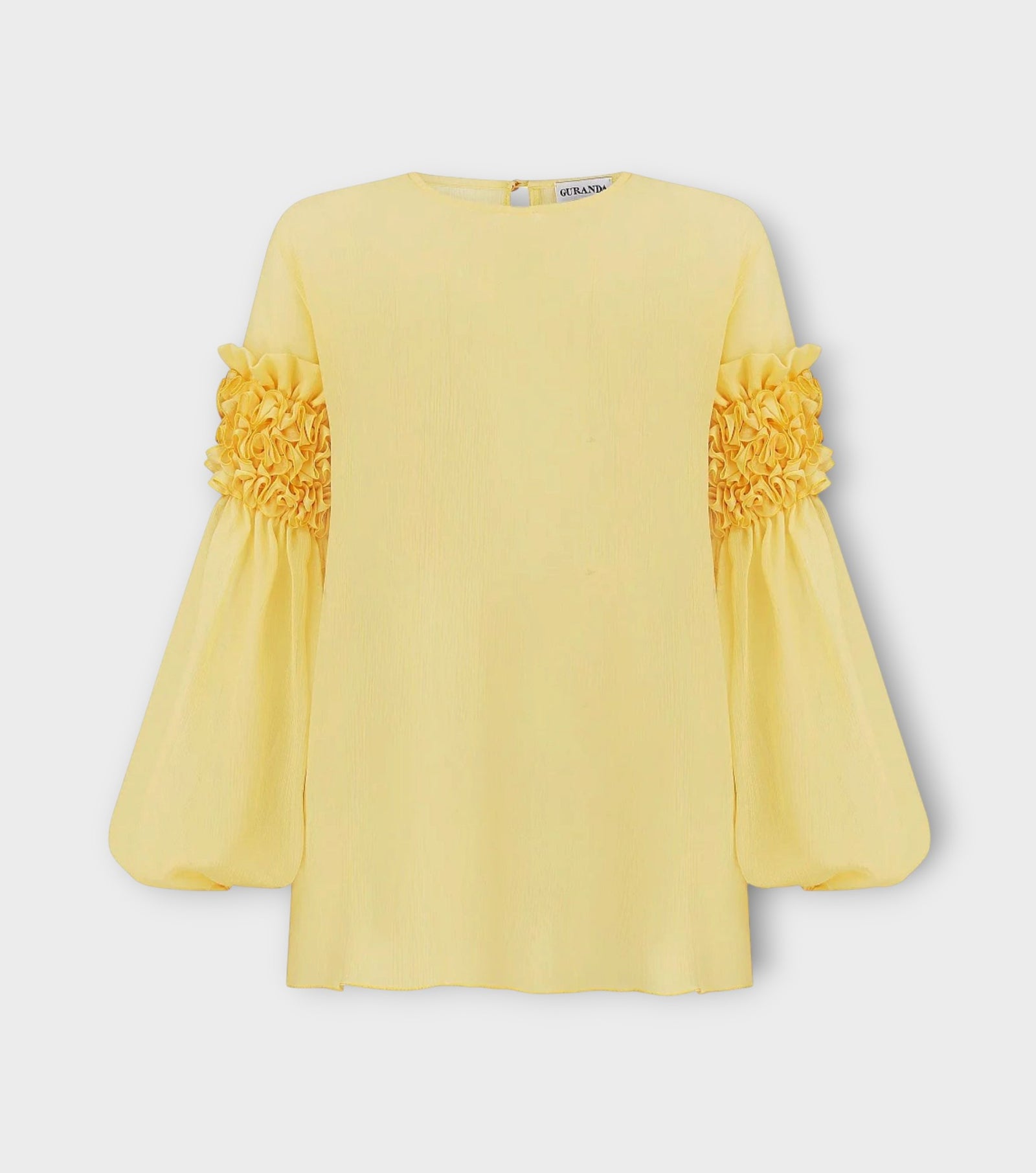 Yellow Ruffled Blouse