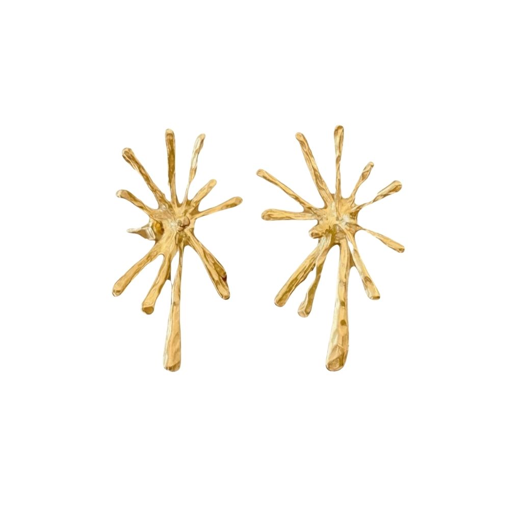 LINYA JEWELLERY - Big Flow Gold Earrings | Gold, buy at DOORS NYC
