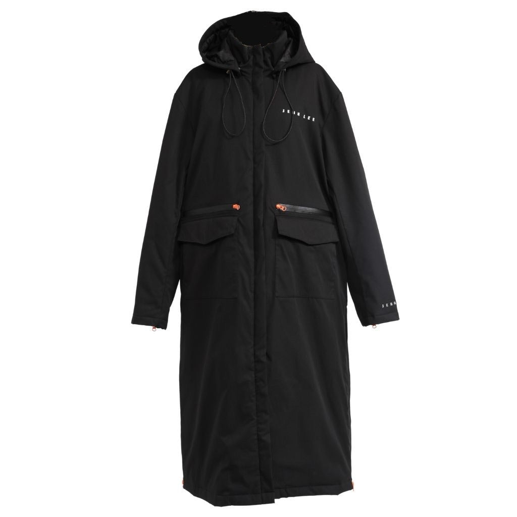 JENN LEE - Logo Padded Overcoat, buy at DOORS NYC