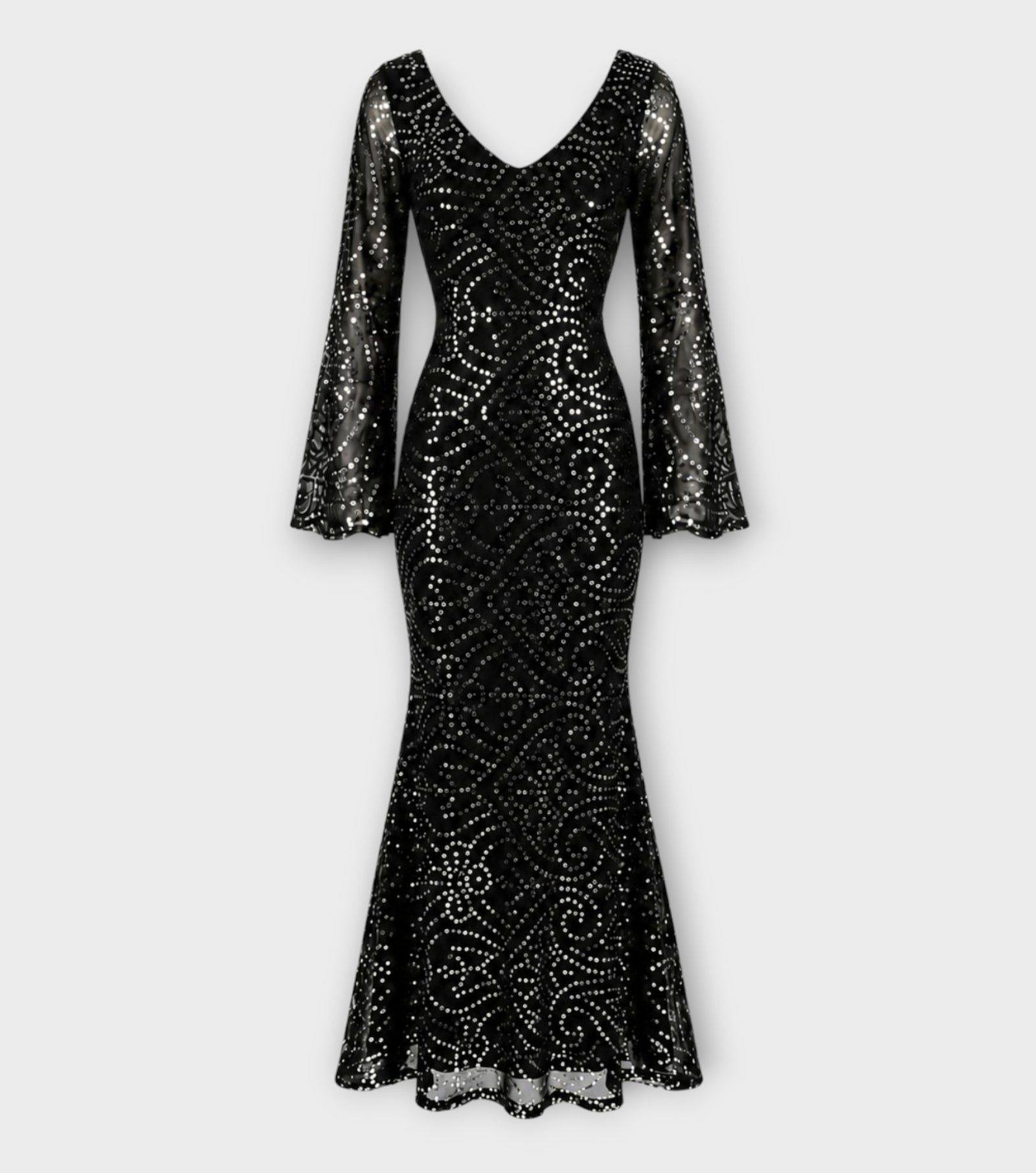 Black Patra Mermaid Maxi Dress | PR Sample
