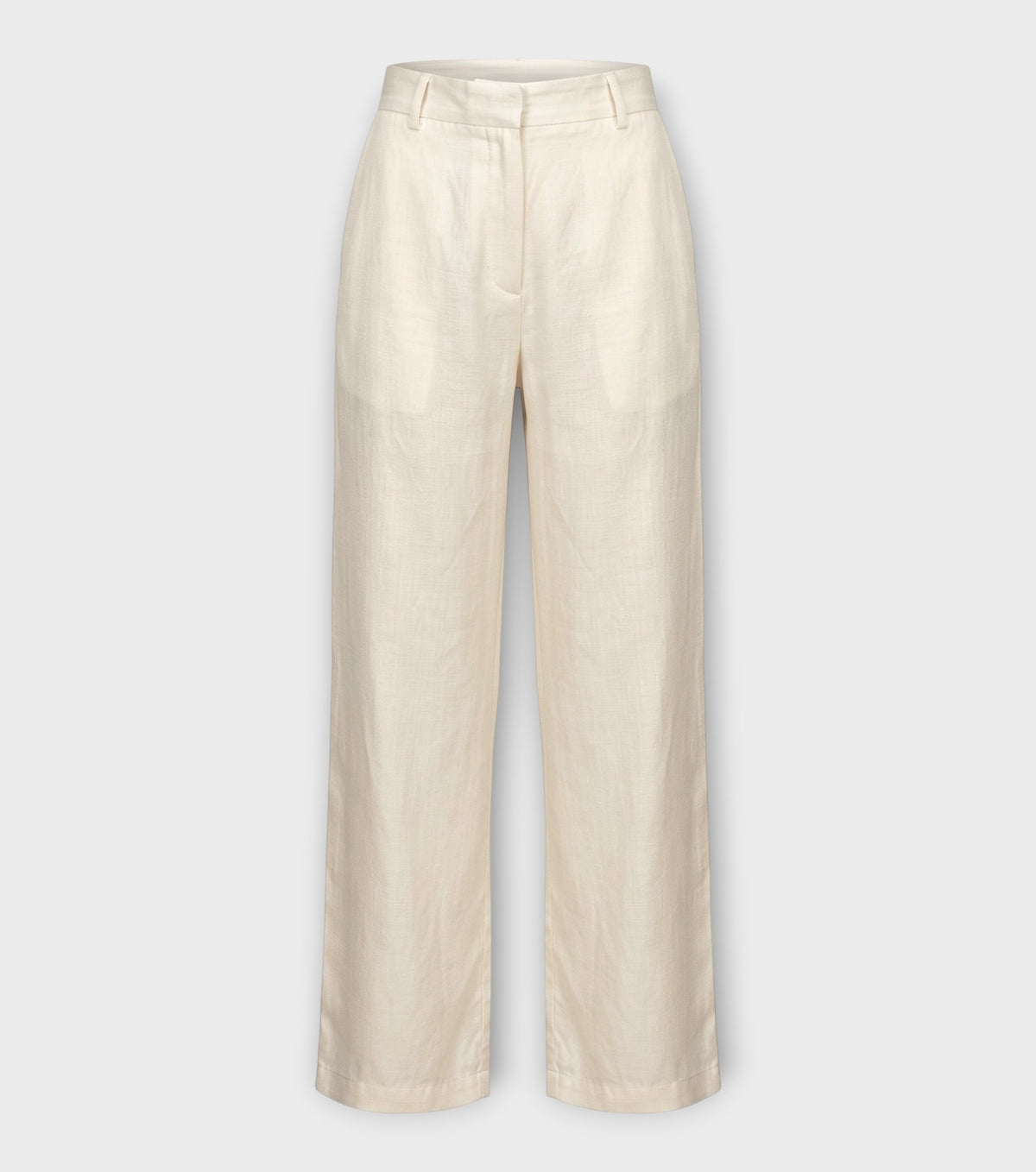 Ivory Sky Blue Straight-Leg Trousers