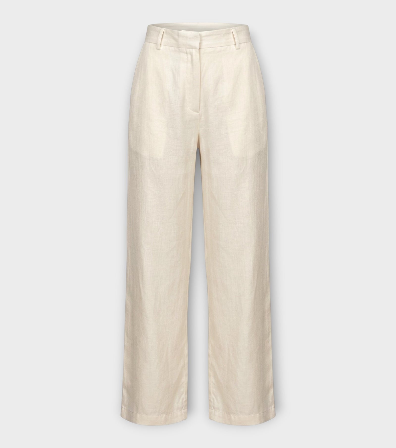 Ivory Sky Blue Straight-Leg Trousers