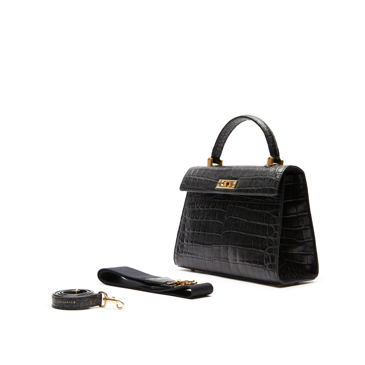 JANEPAIK SEOUL﻿ - Jade Black Croc Small, buy at DOORS NYC