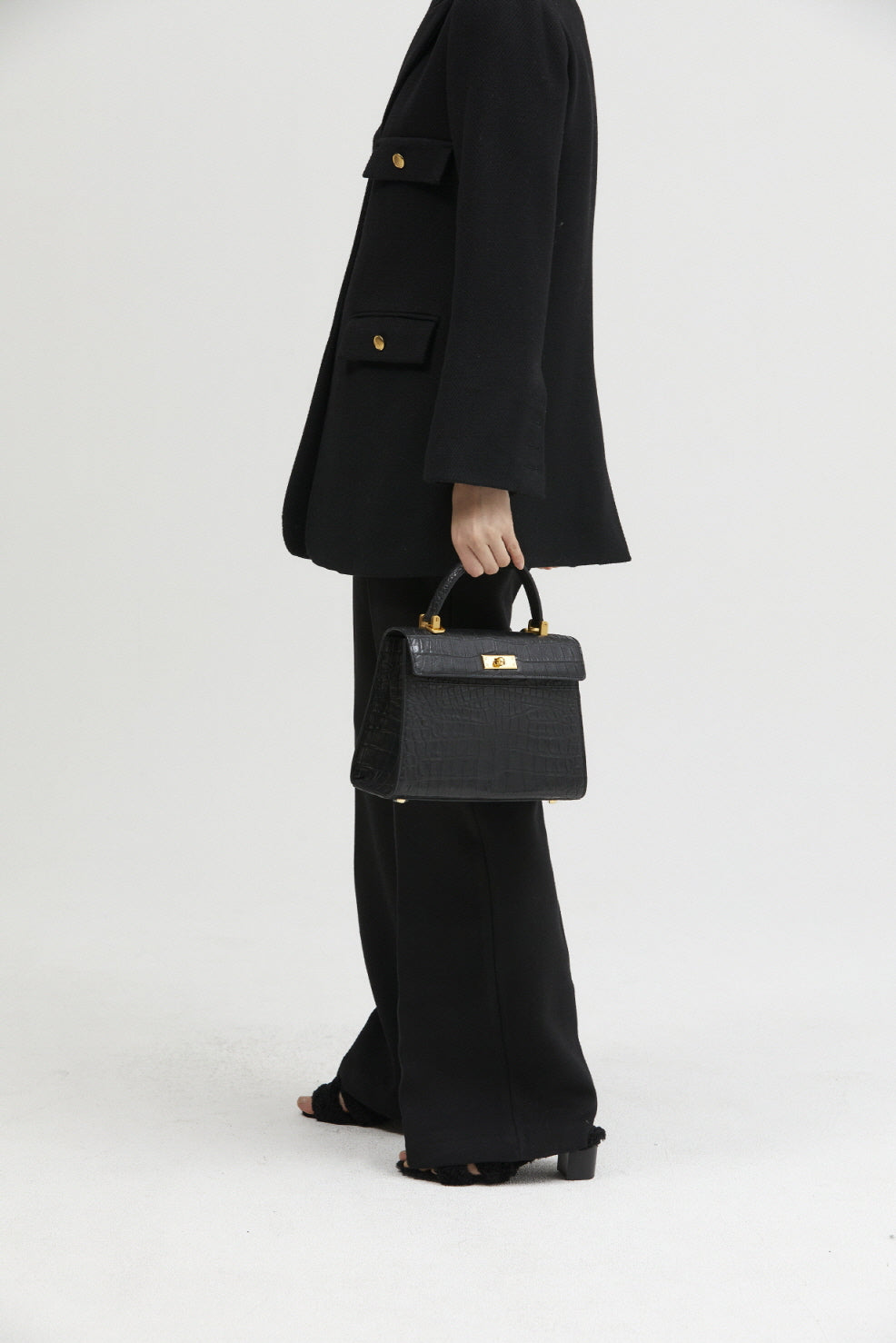 JANEPAIK SEOUL﻿ - Jade Black Croc Small, buy at DOORS NYC