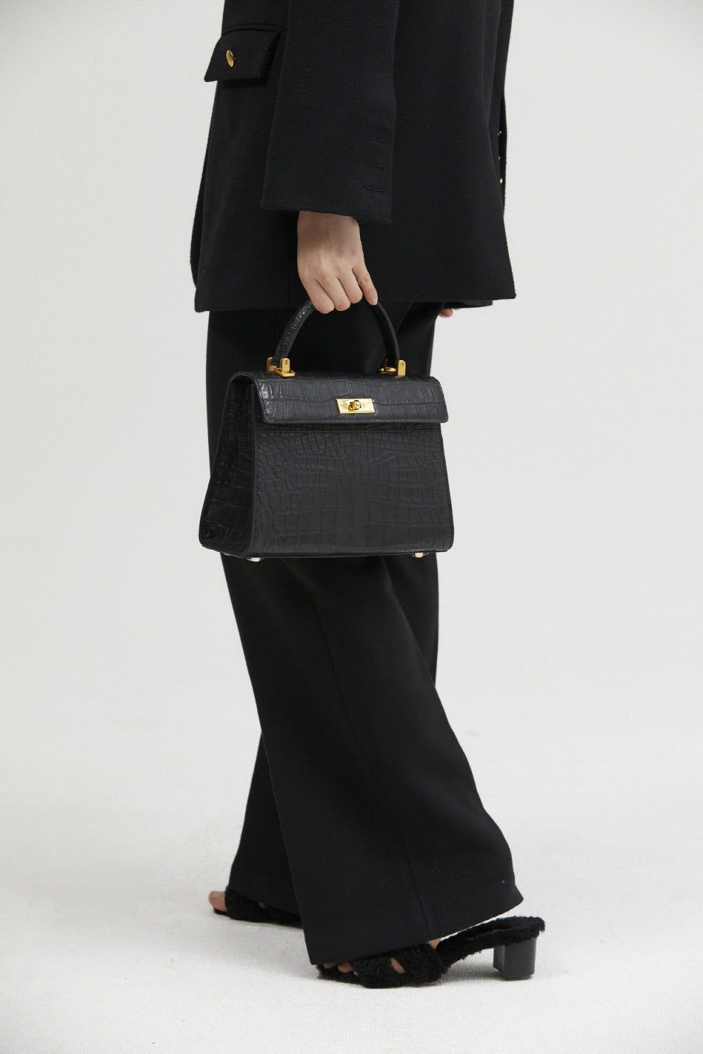 JANEPAIK SEOUL﻿ - Jade Black Croc Small, buy at DOORS NYC