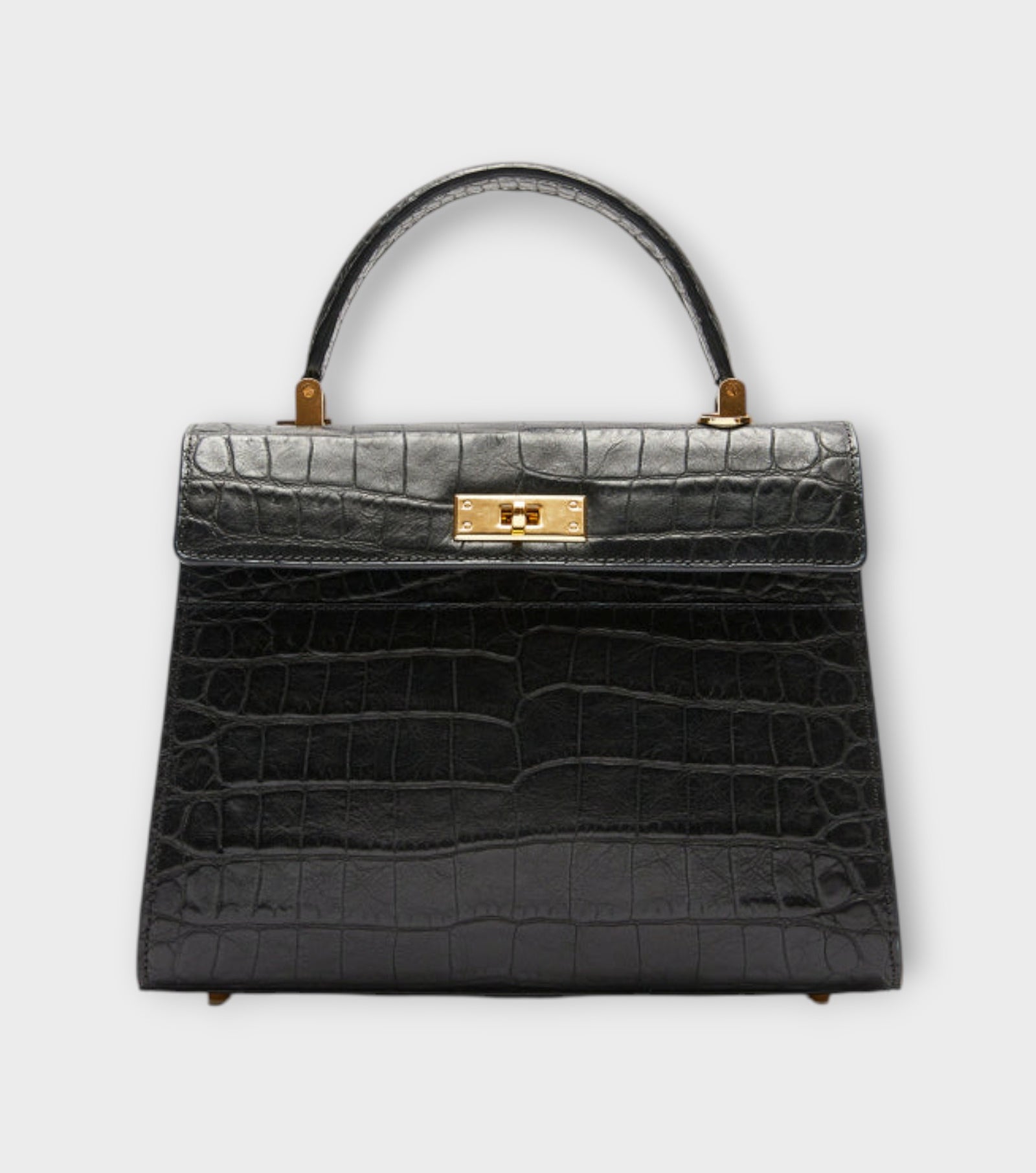 Jade Black Croc Small