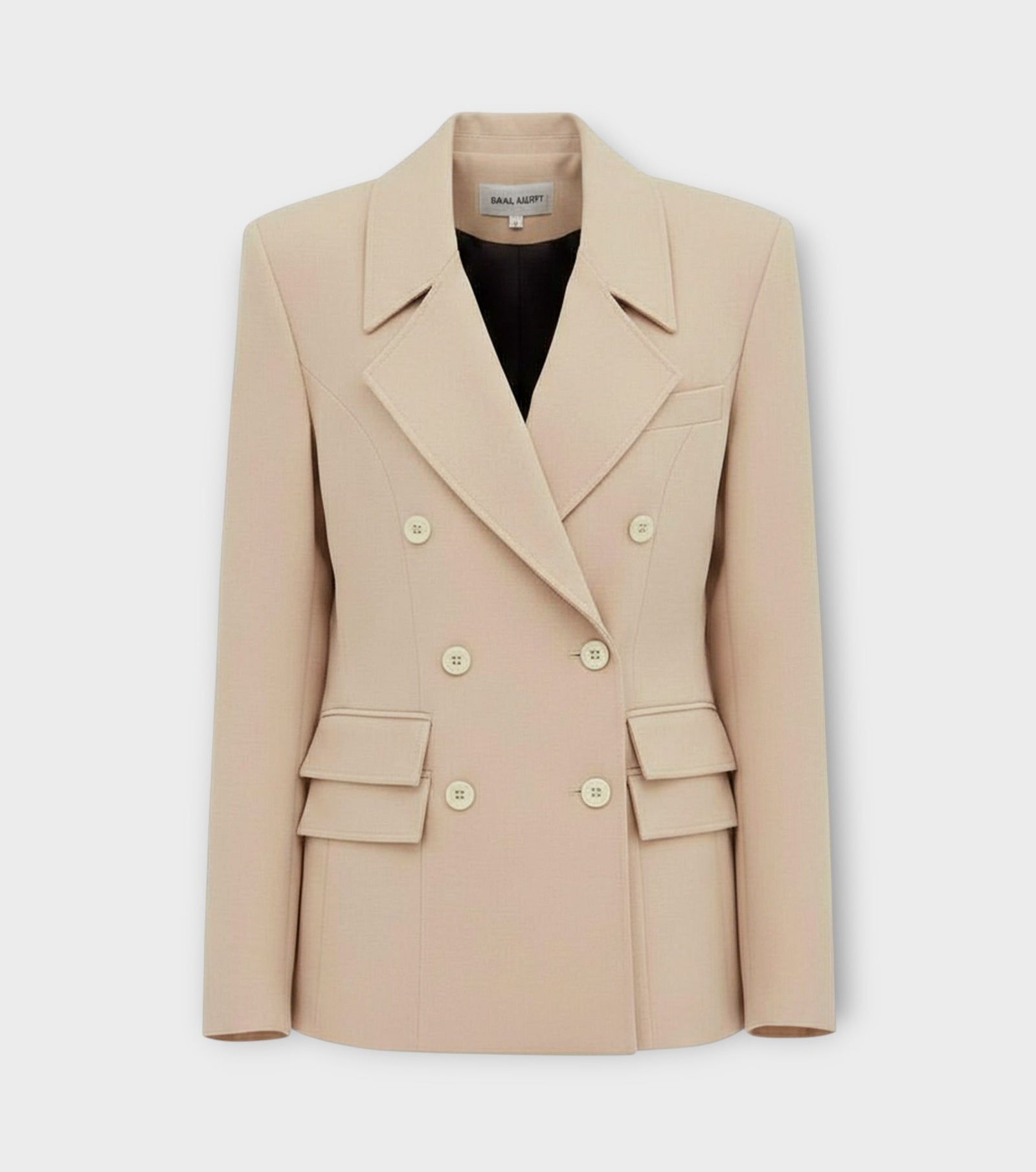 Classic Tailored Double-Breasted Blazer