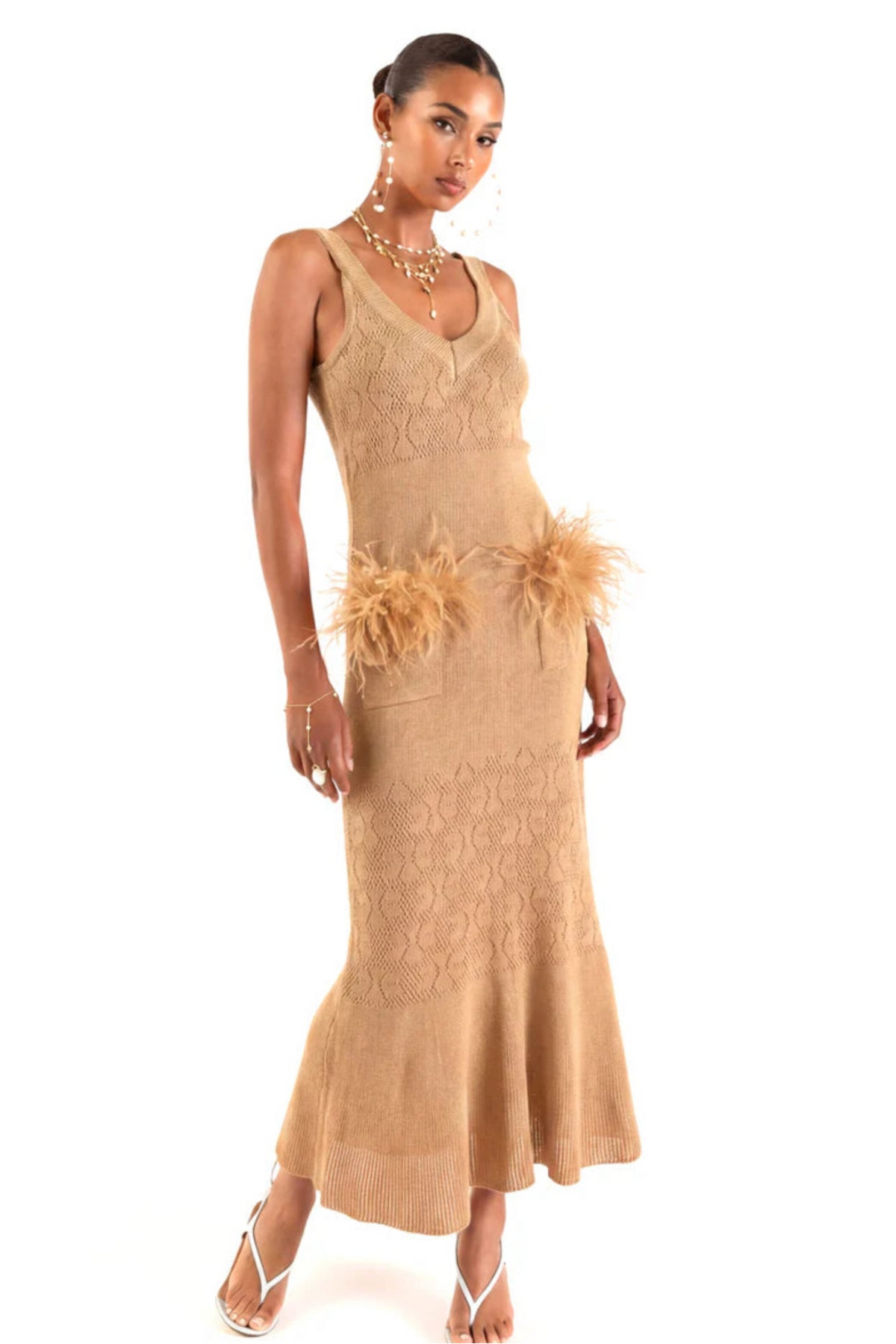Camel Knit Dress