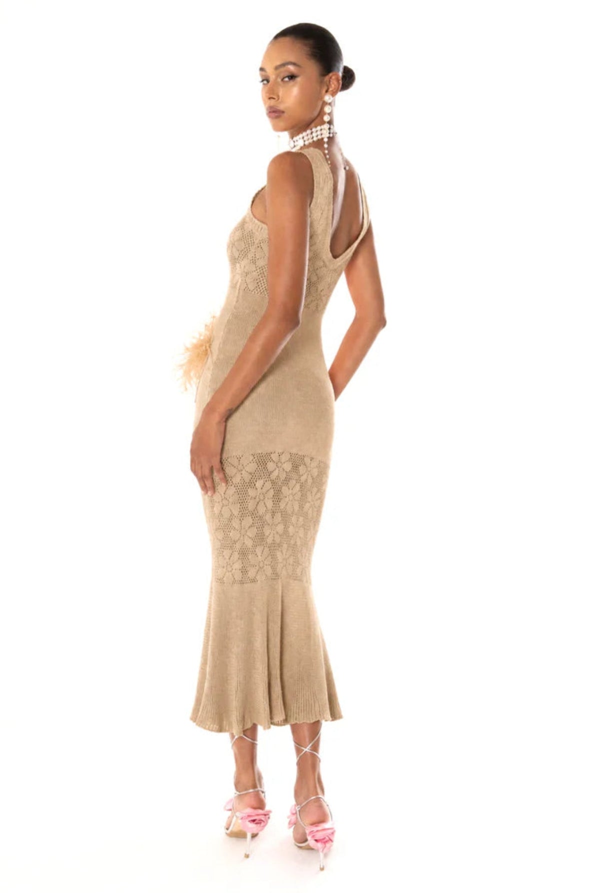 Camel Knit Dress