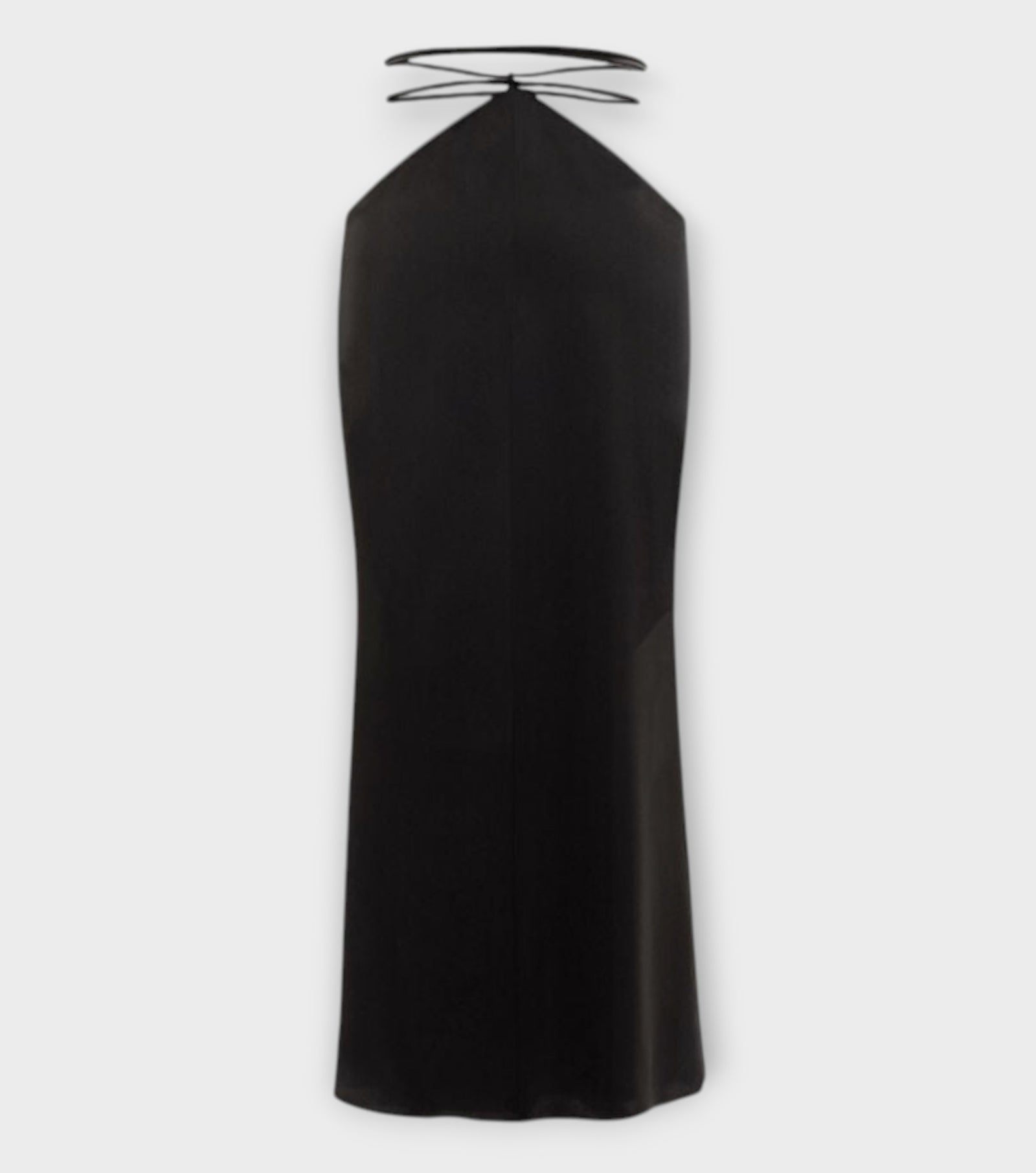 Black Maxi Skirt With Ties