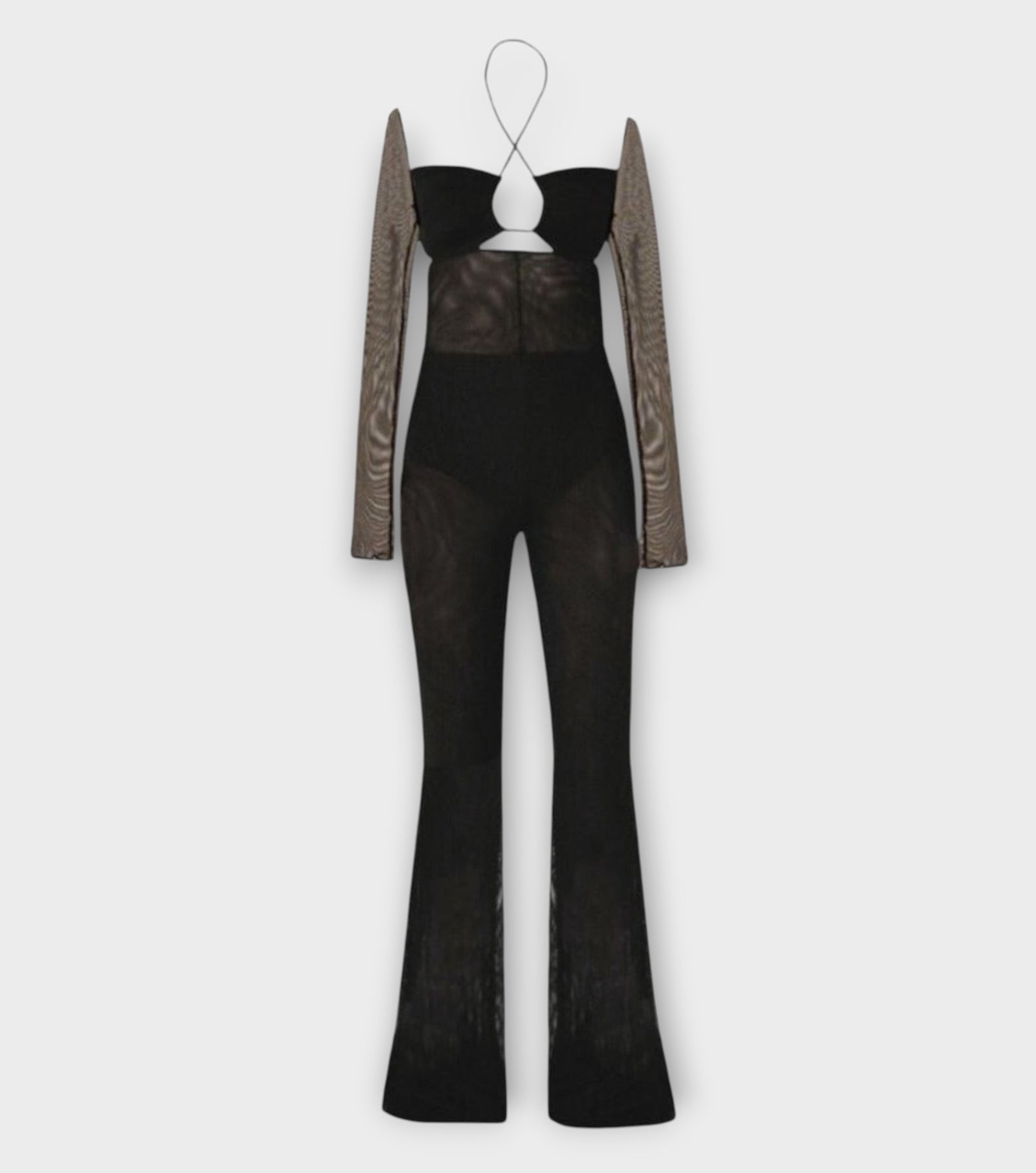 Cut Out Catsuit With Ties