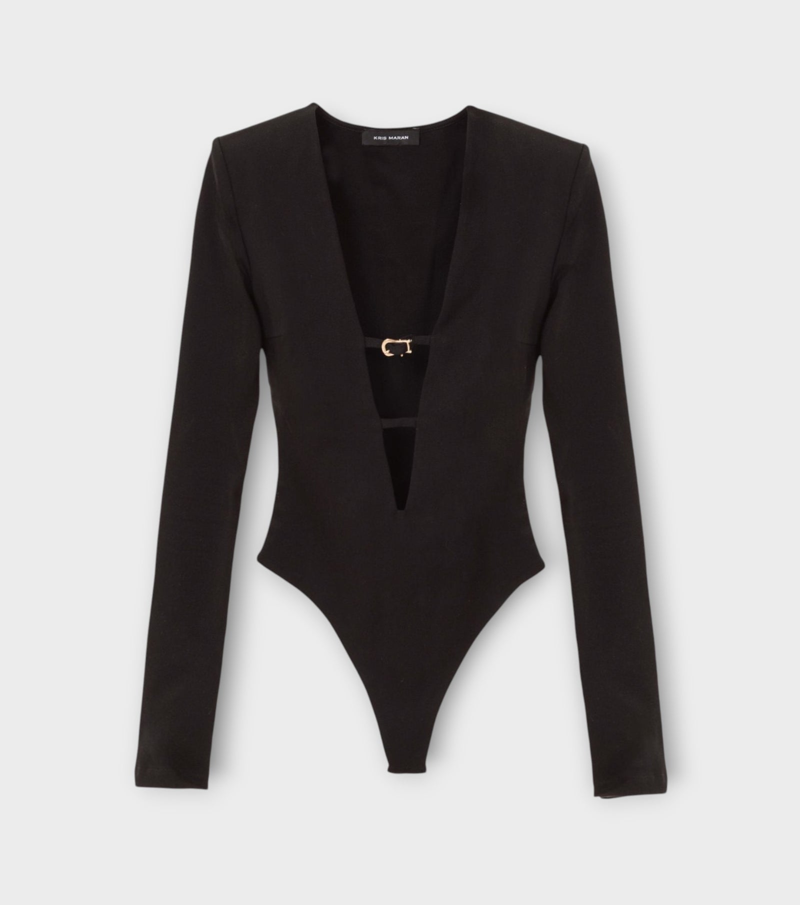 Cutout Buckle Bodysuit