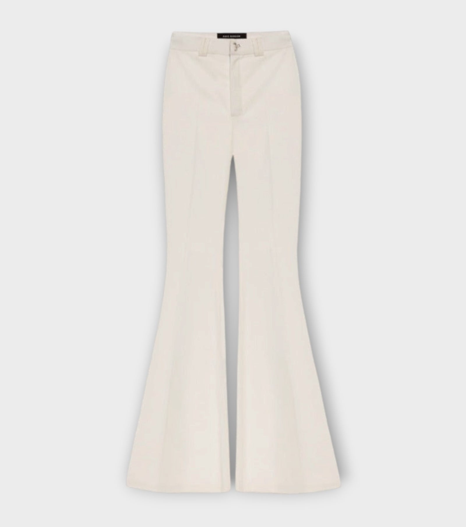 Flared Pants With Crystals | Ecru