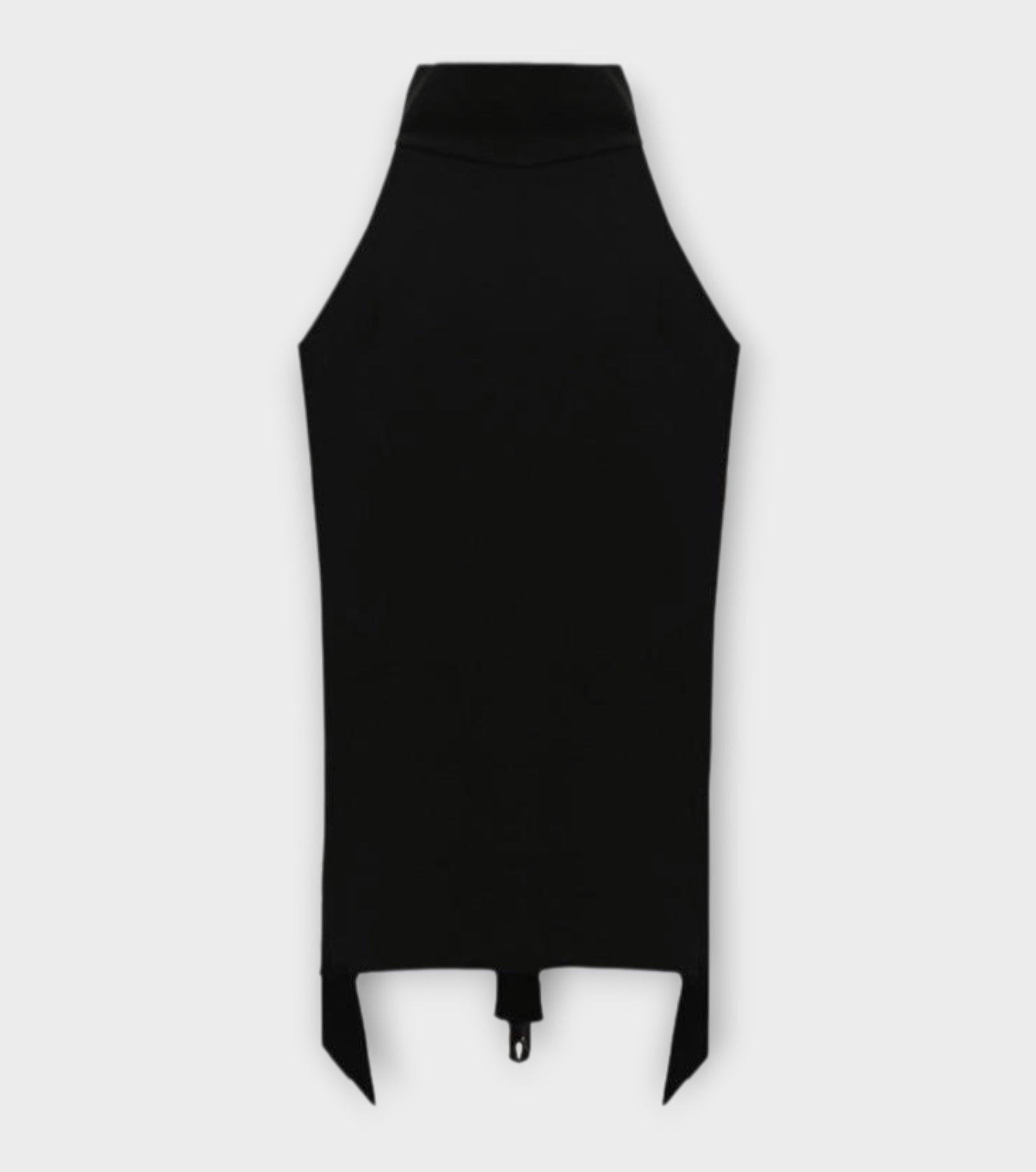 Halter Ruffle Dress With Open Back