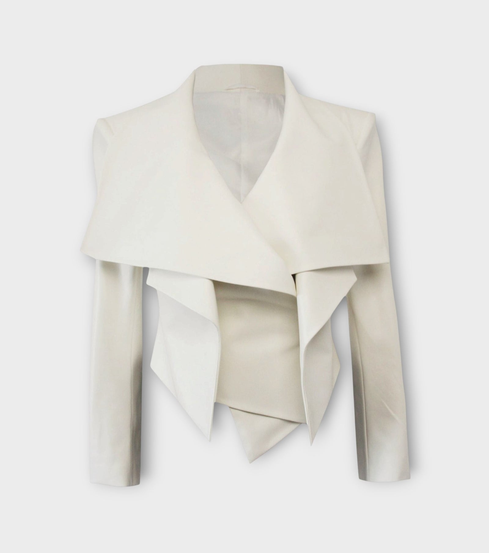 Leather Jacket | Ecru