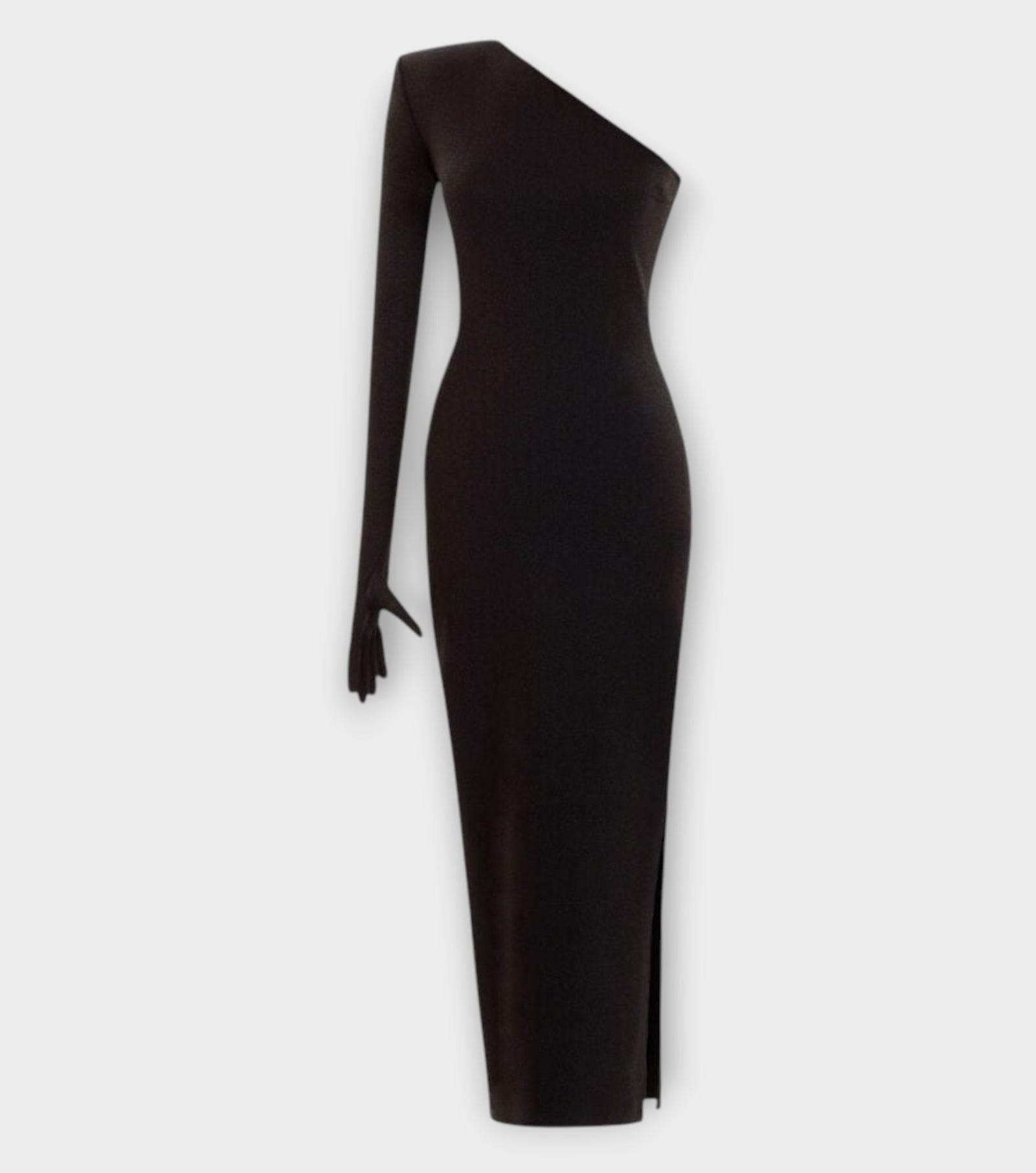 Long Sleeve One Glove Dress With A Cut