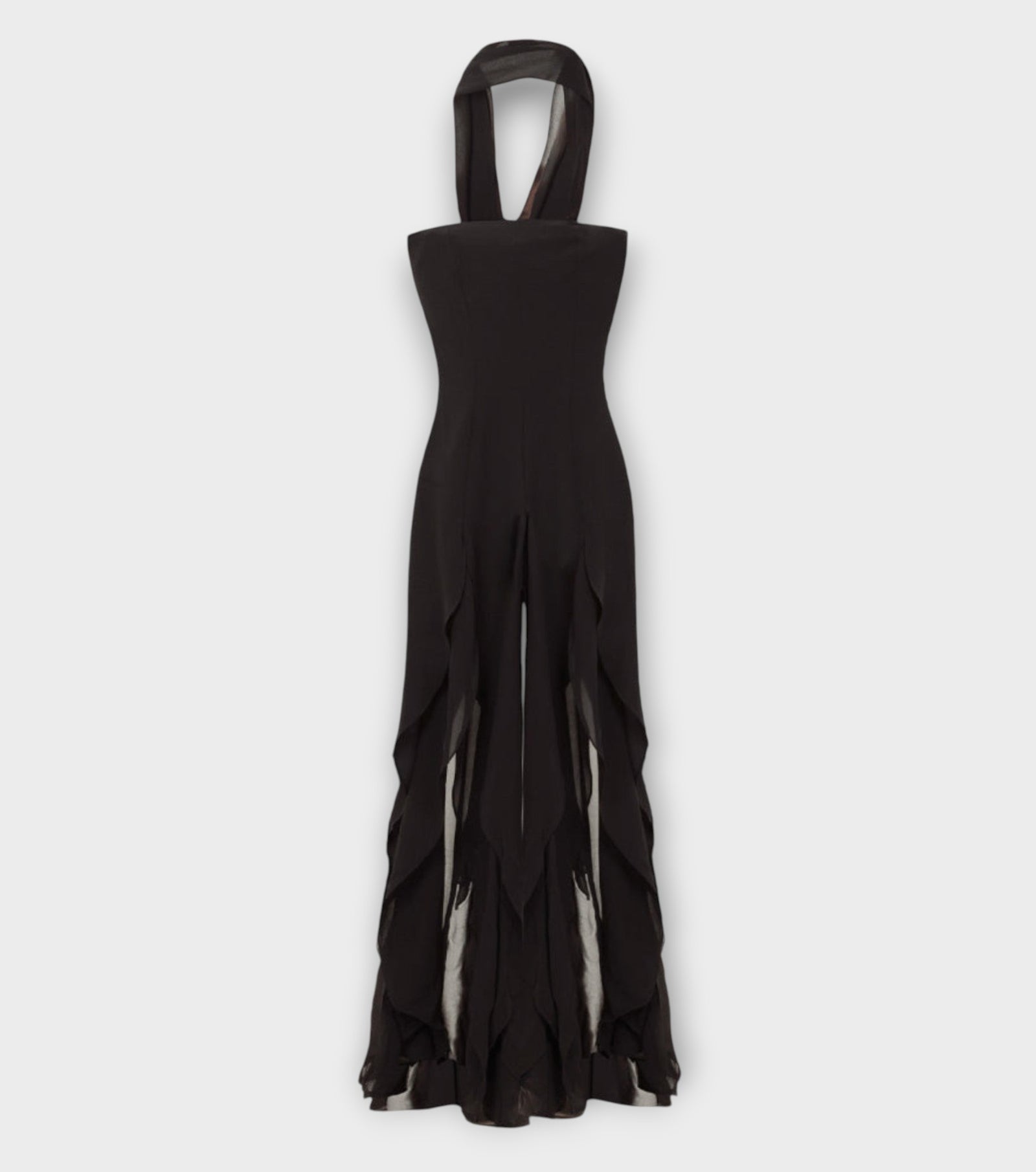 Shawl-Collared Catsuit