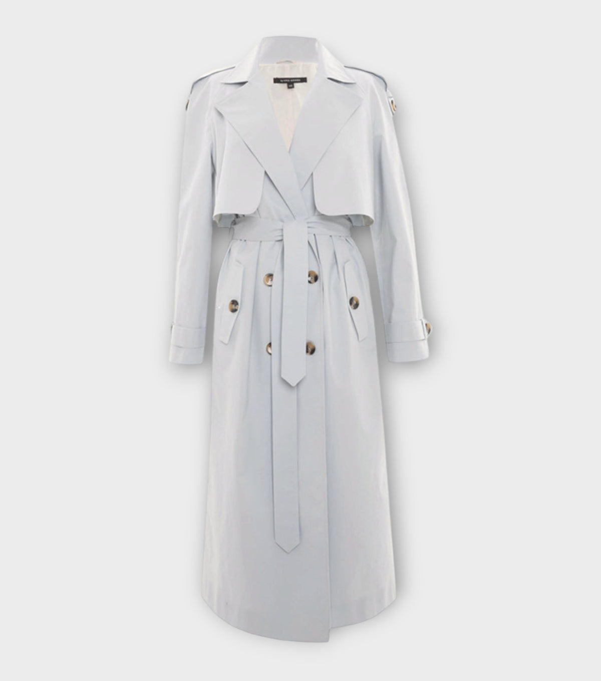 Trench Coat in Aqua Blue