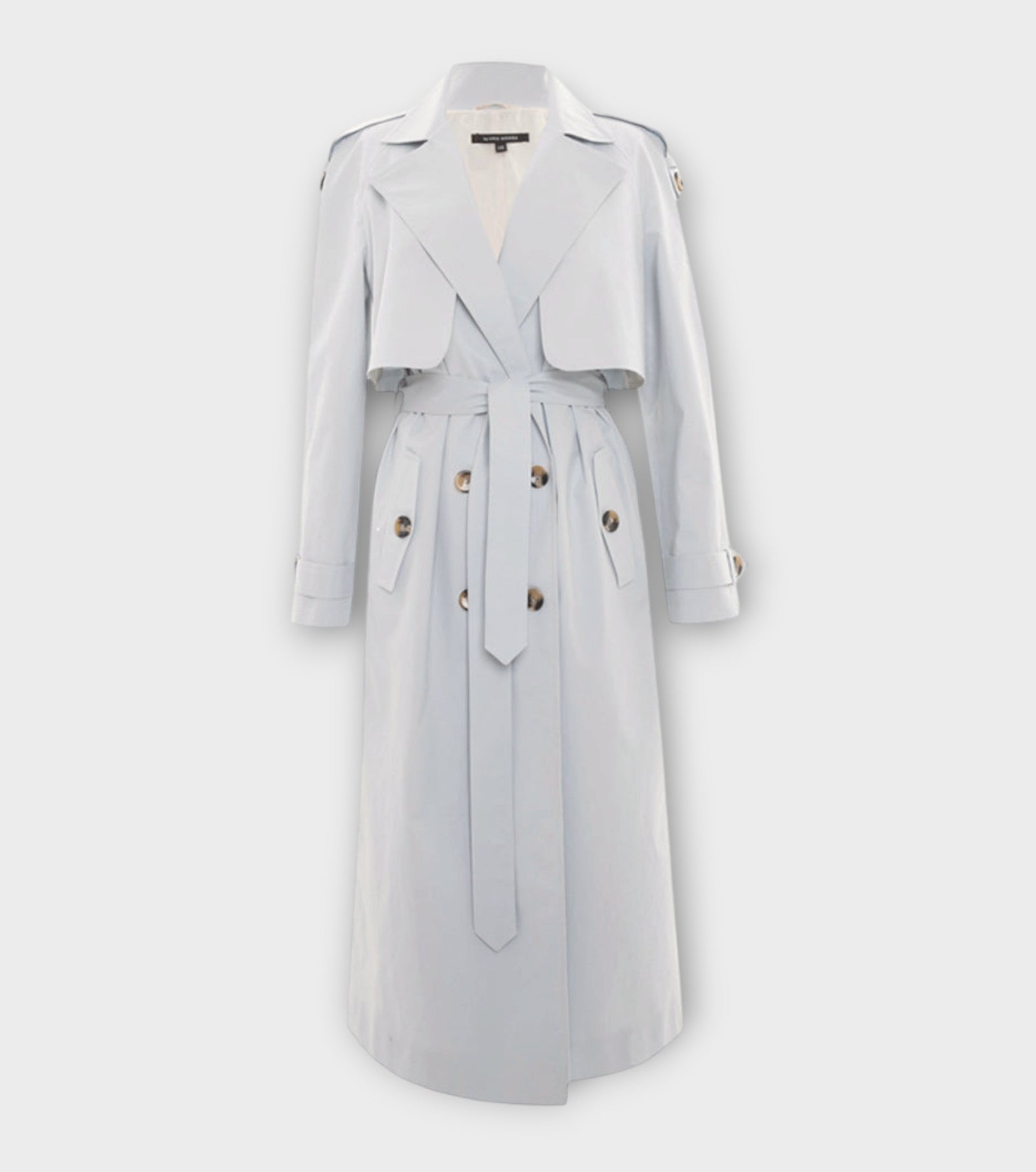 Trench Coat in Aqua Blue
