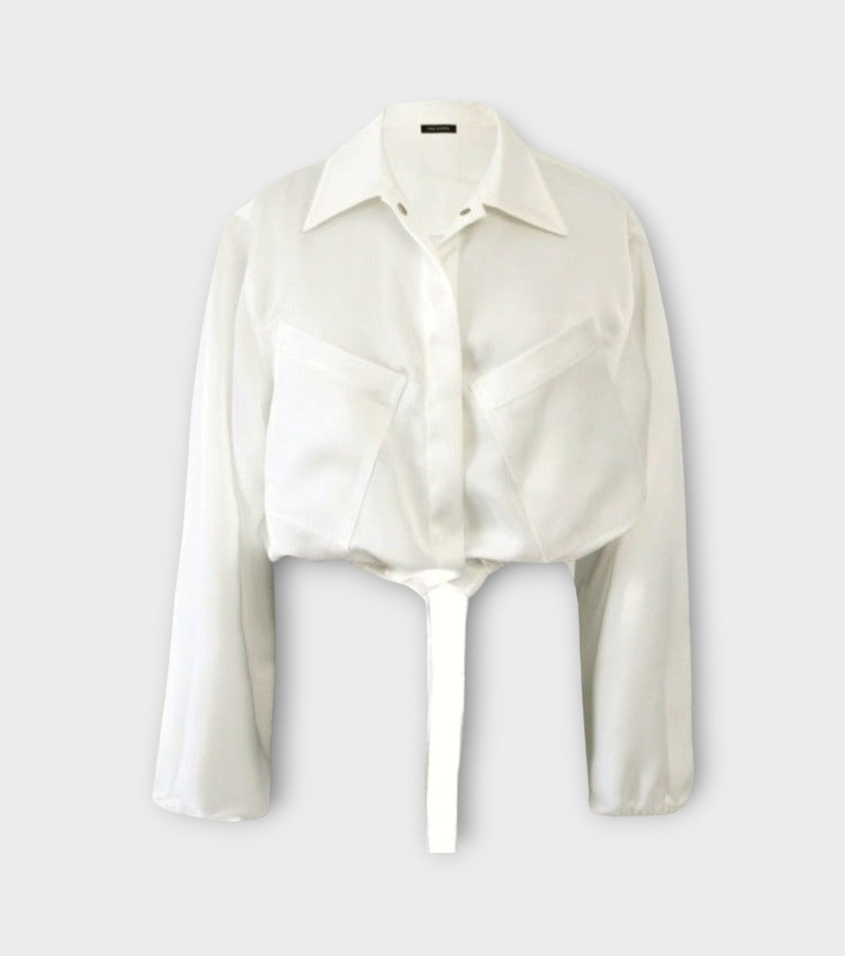 Silky Cargo Jacket | Ecru