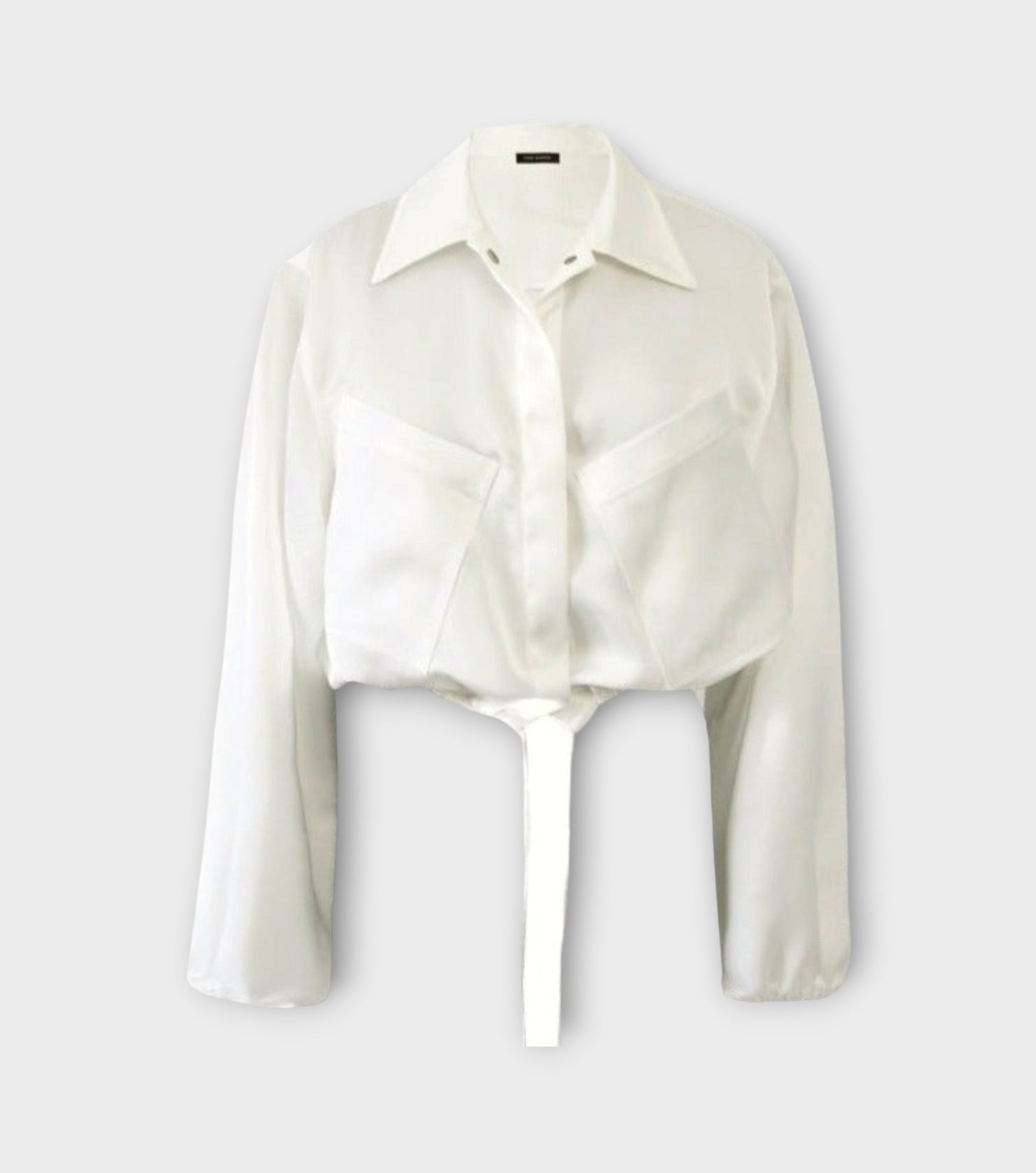 Silky Cargo Jacket | Ecru