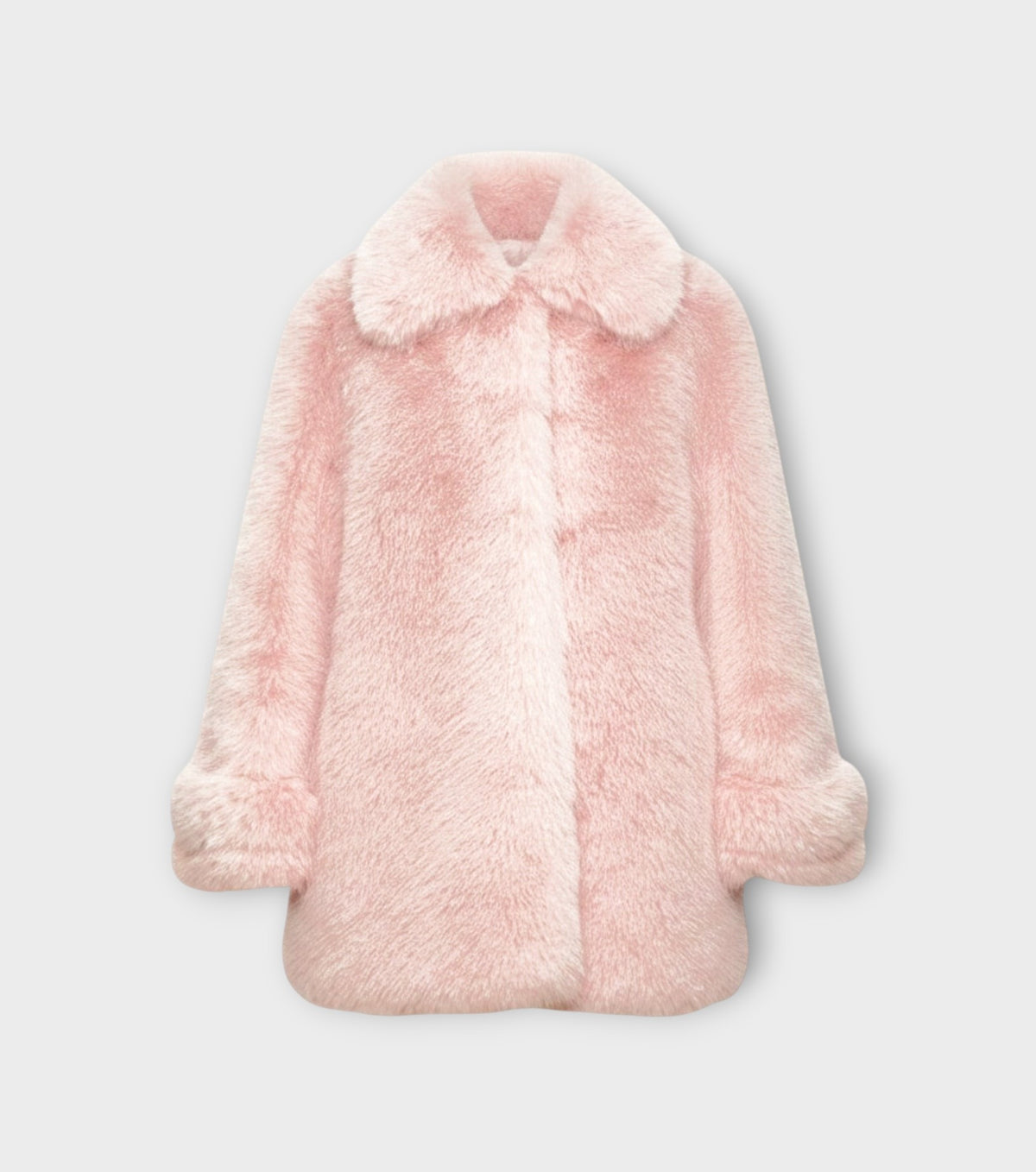 Leonor Snow Hare Faux Fur Coat