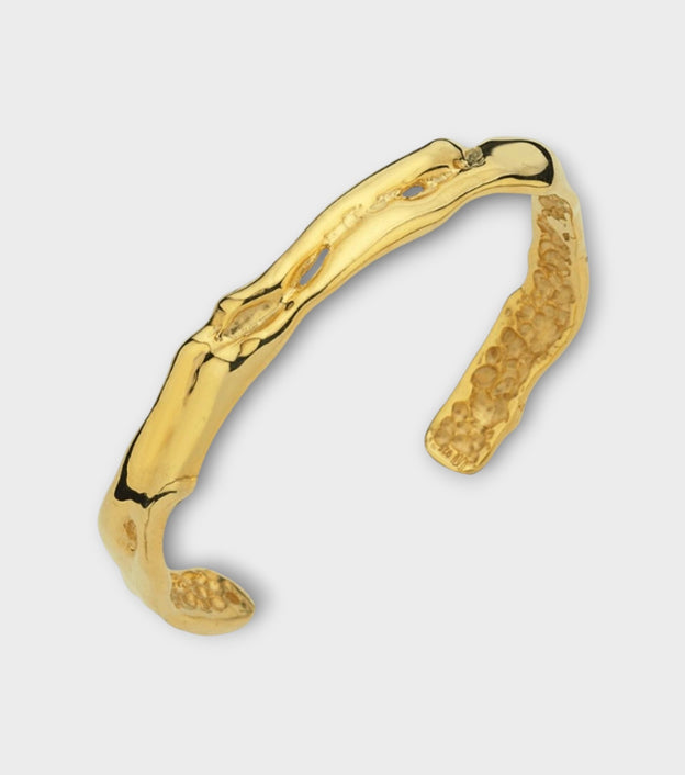 Amorf Thin Cuff Bracelet Silver | Gold
