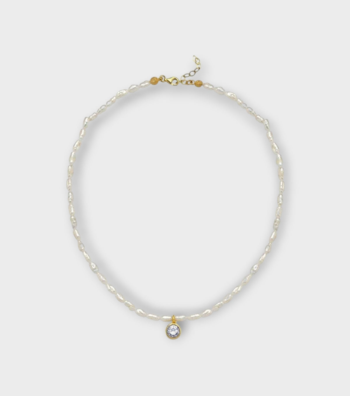 Cosmic Pearl Zodiac Necklace Lilac Birthstone