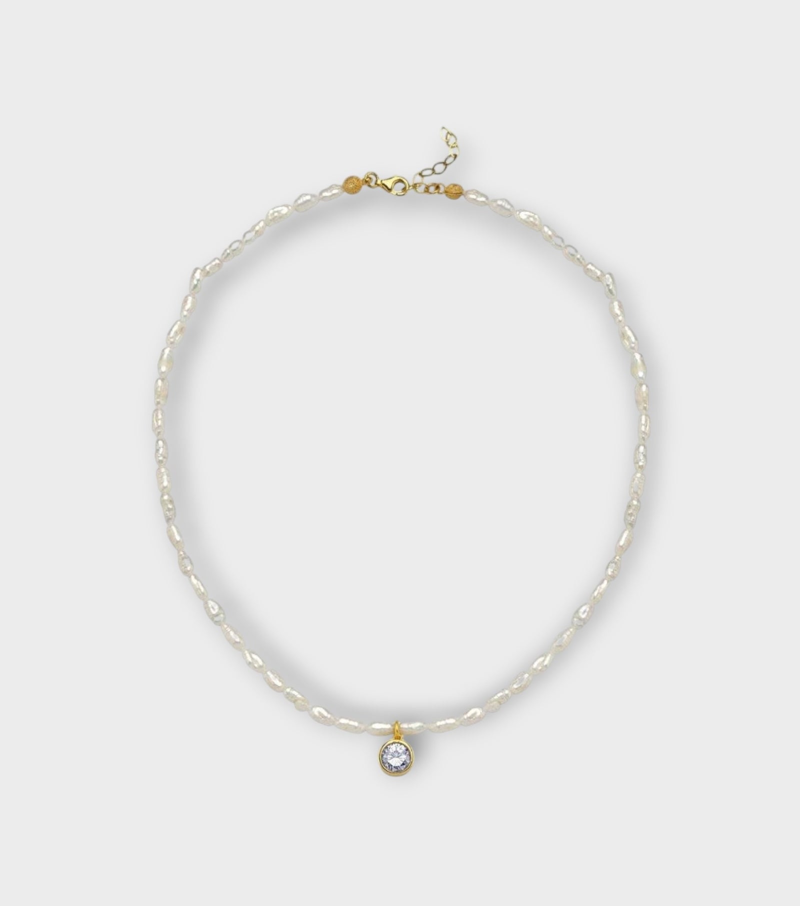 Cosmic Pearl Zodiac Necklace Lilac Birthstone