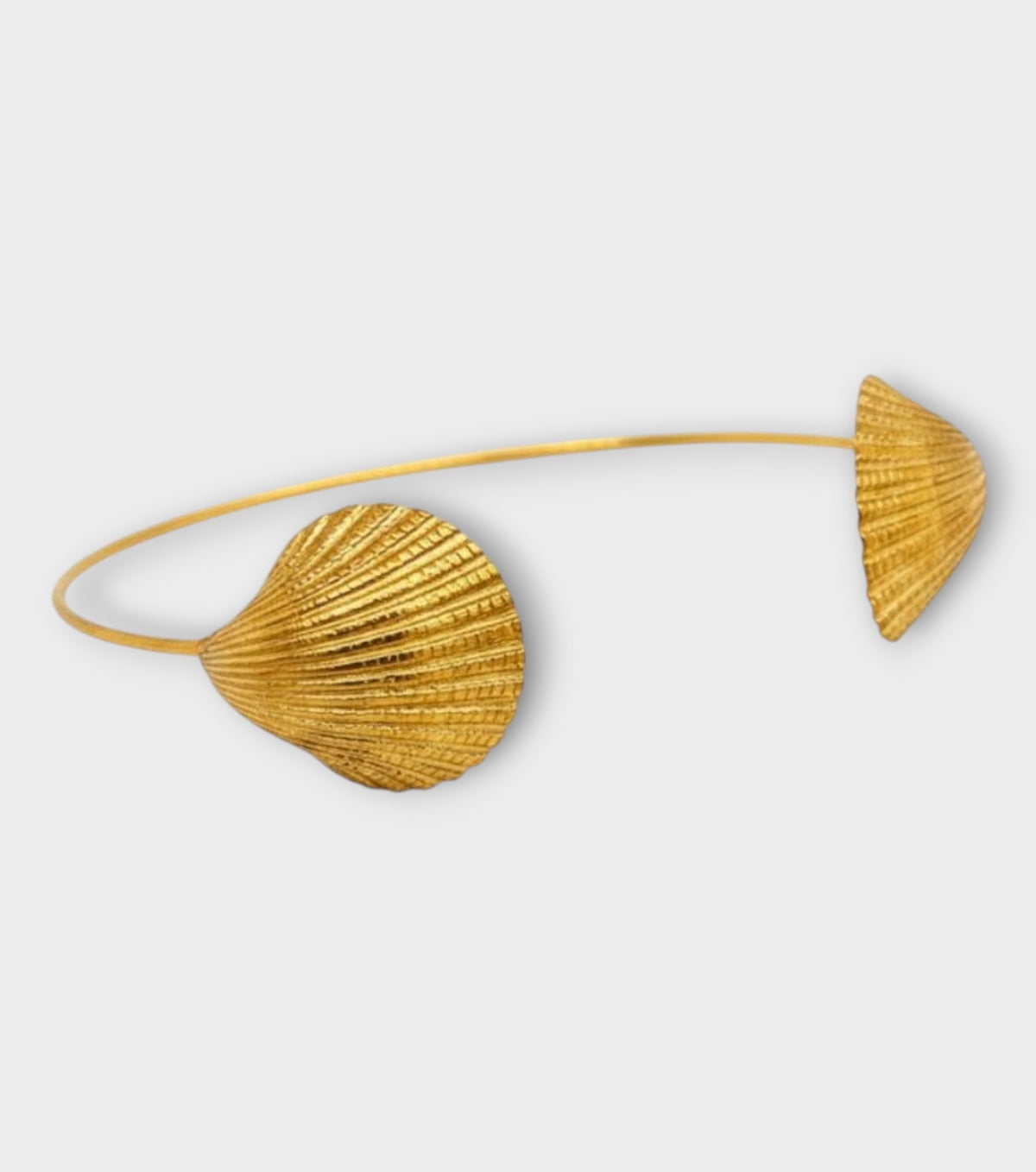 Gold Seashell Cuff Bracelet
