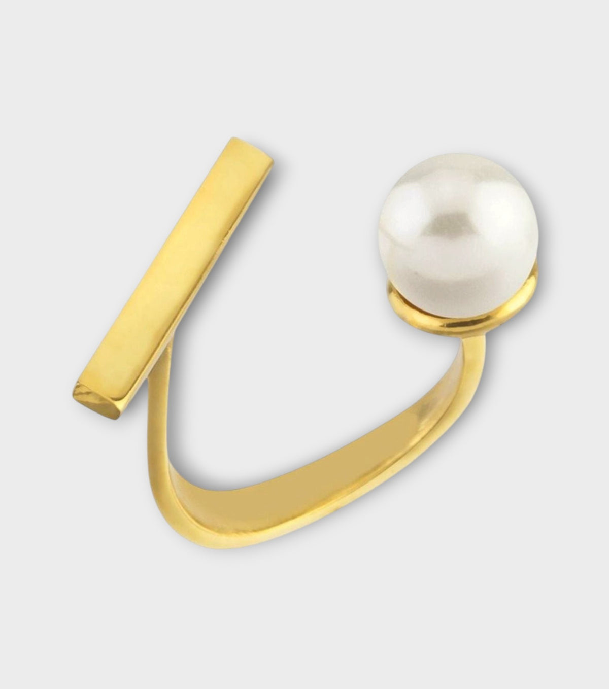 Pearl Band Ring | Gold