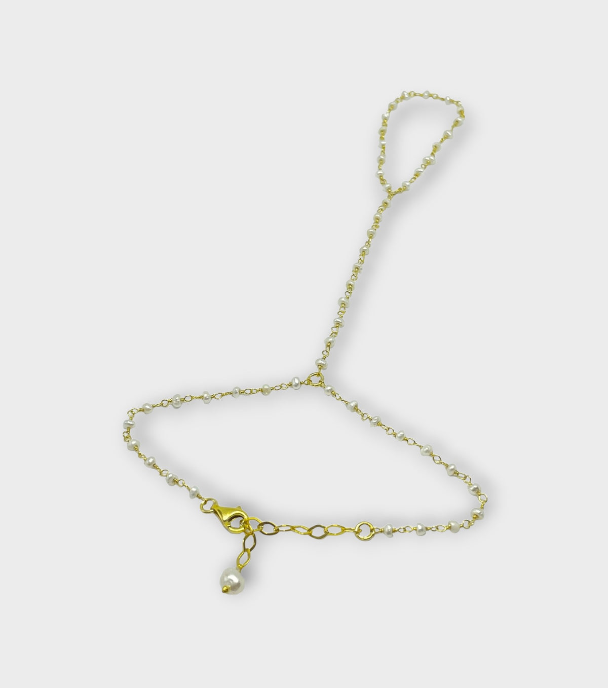 Pearl Bashmer Hand Chain Sahmaran | Gold