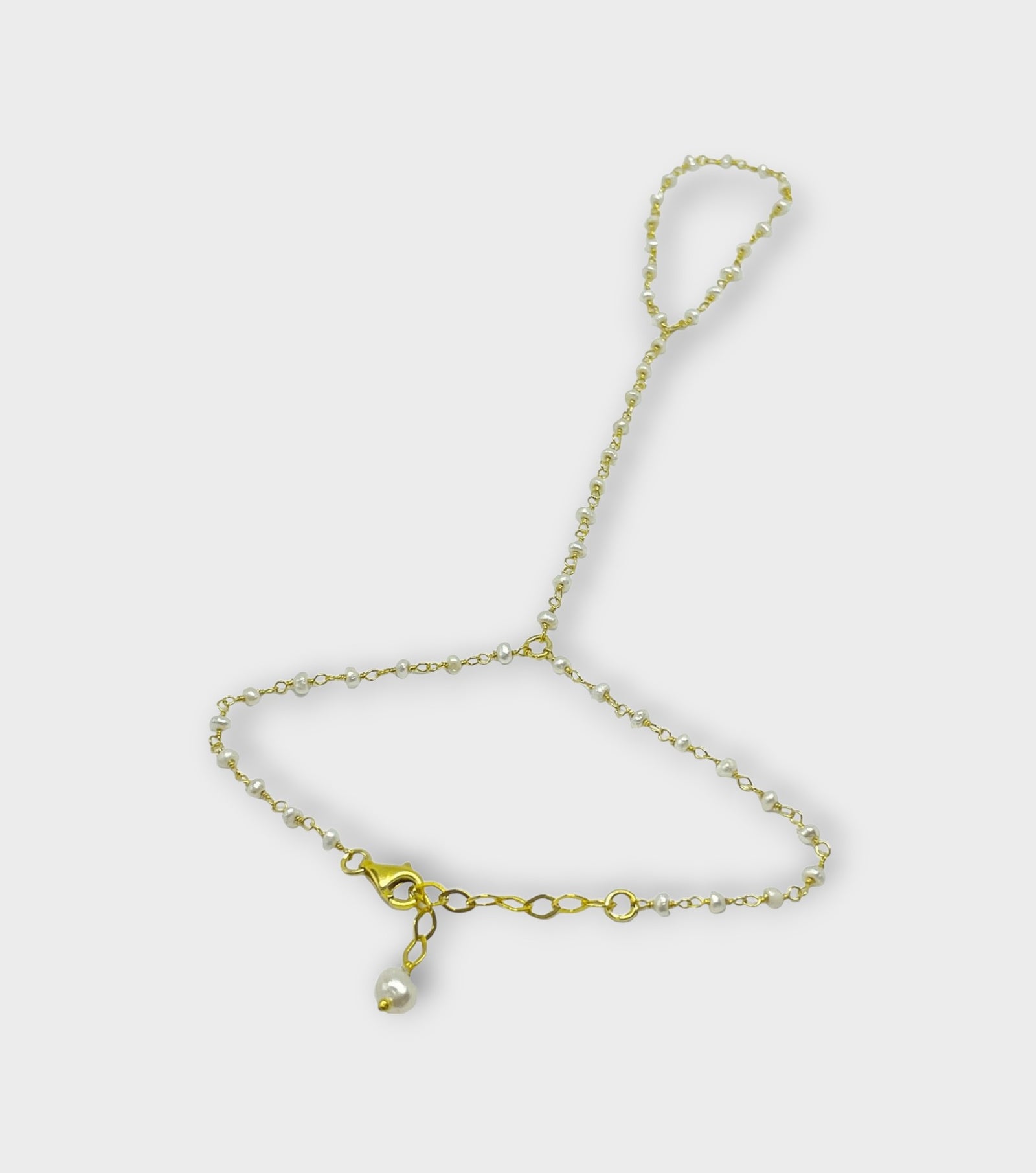 Pearl Bashmer Hand Chain Sahmaran | Gold