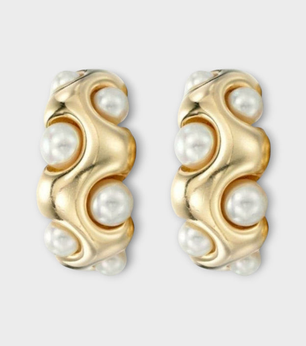 Pearl Hoop Earring