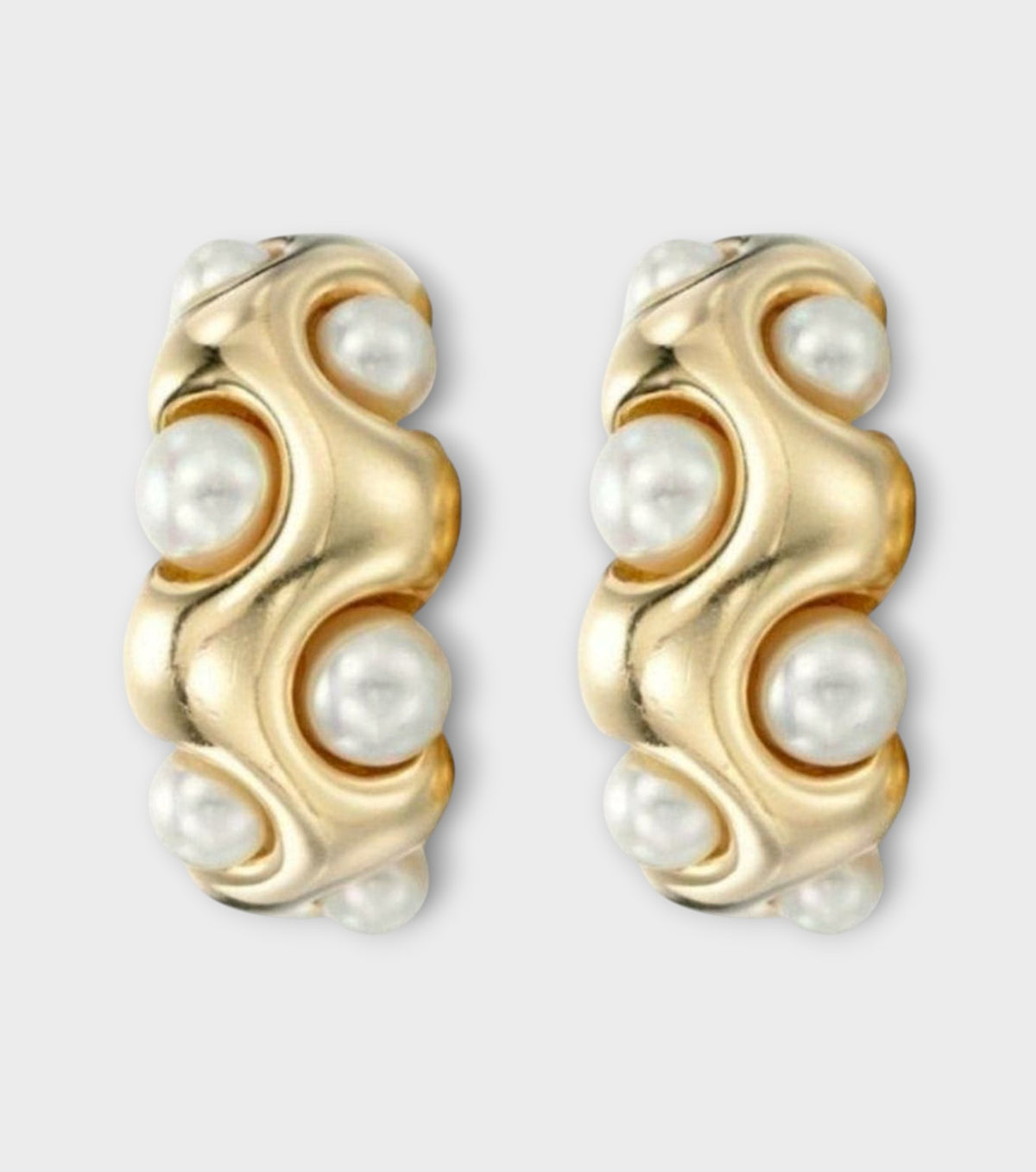 Pearl Hoop Earring
