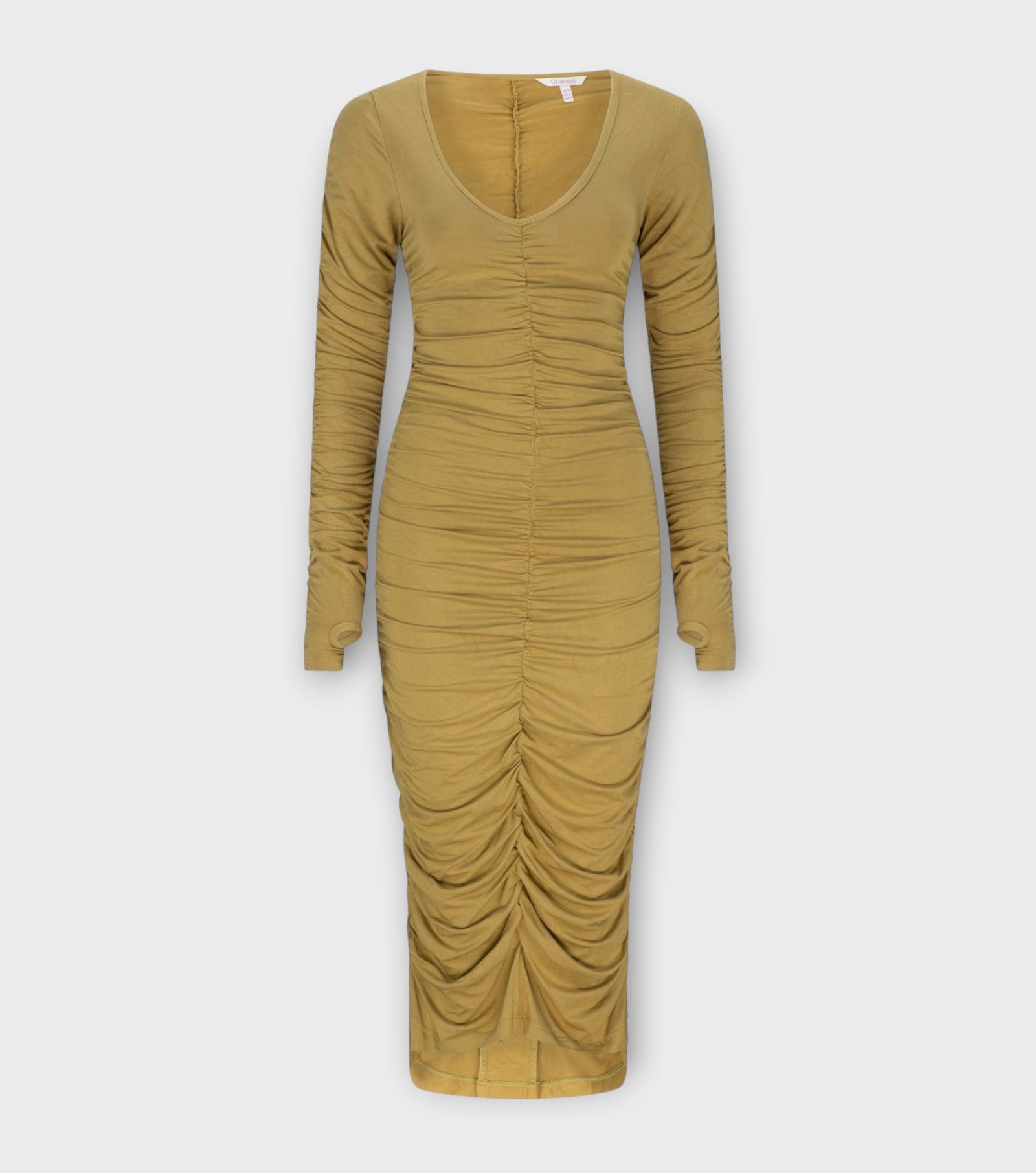 Viva Scoop Neck Ruched Dress | Sahara