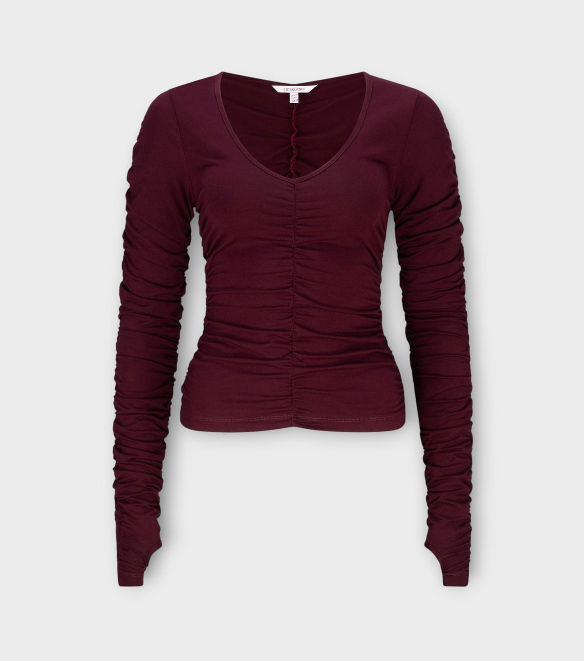 Viva Scoop Ruched Top | Blackberry