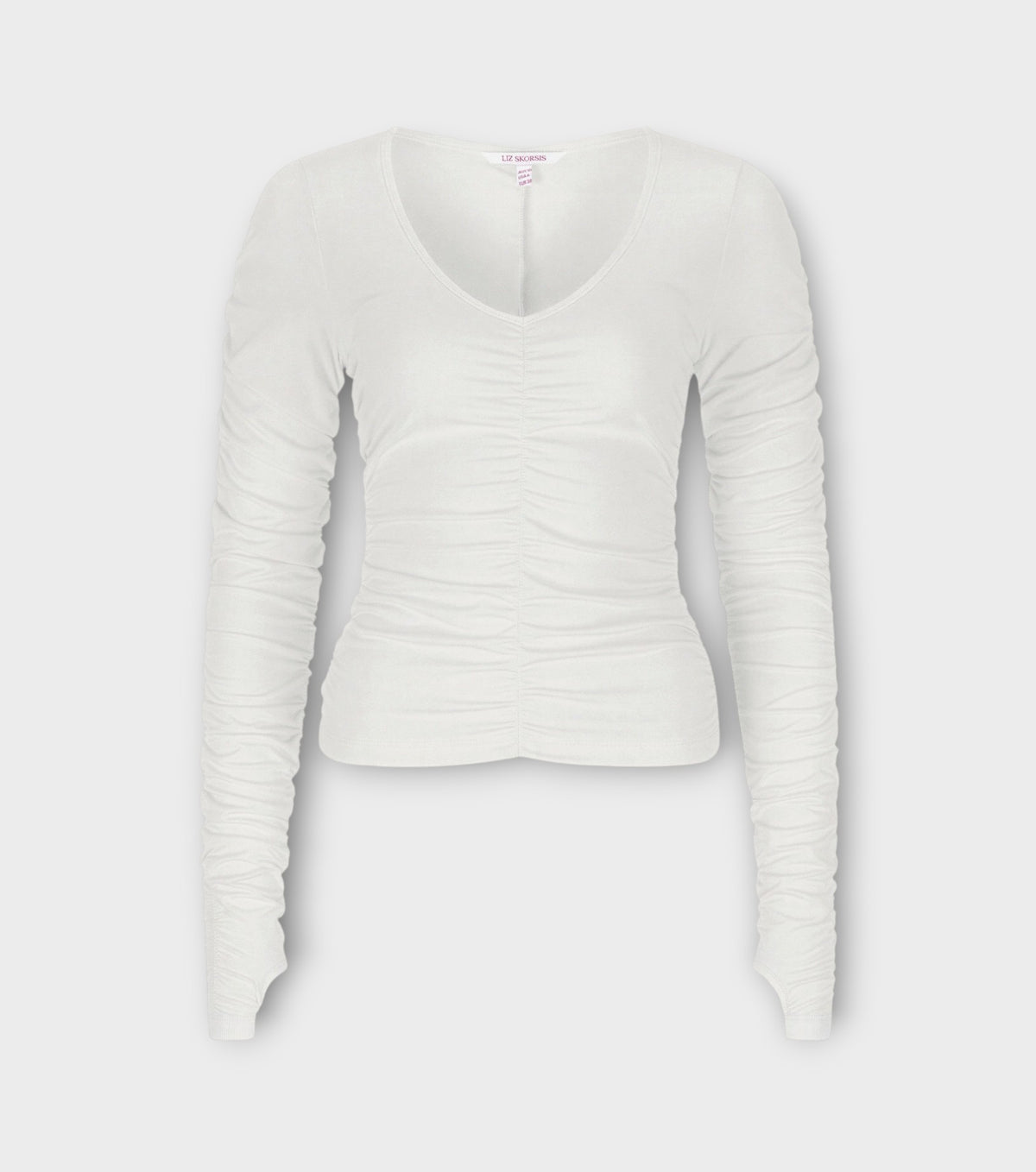 Viva Scoop Ruched Top | Vanilla