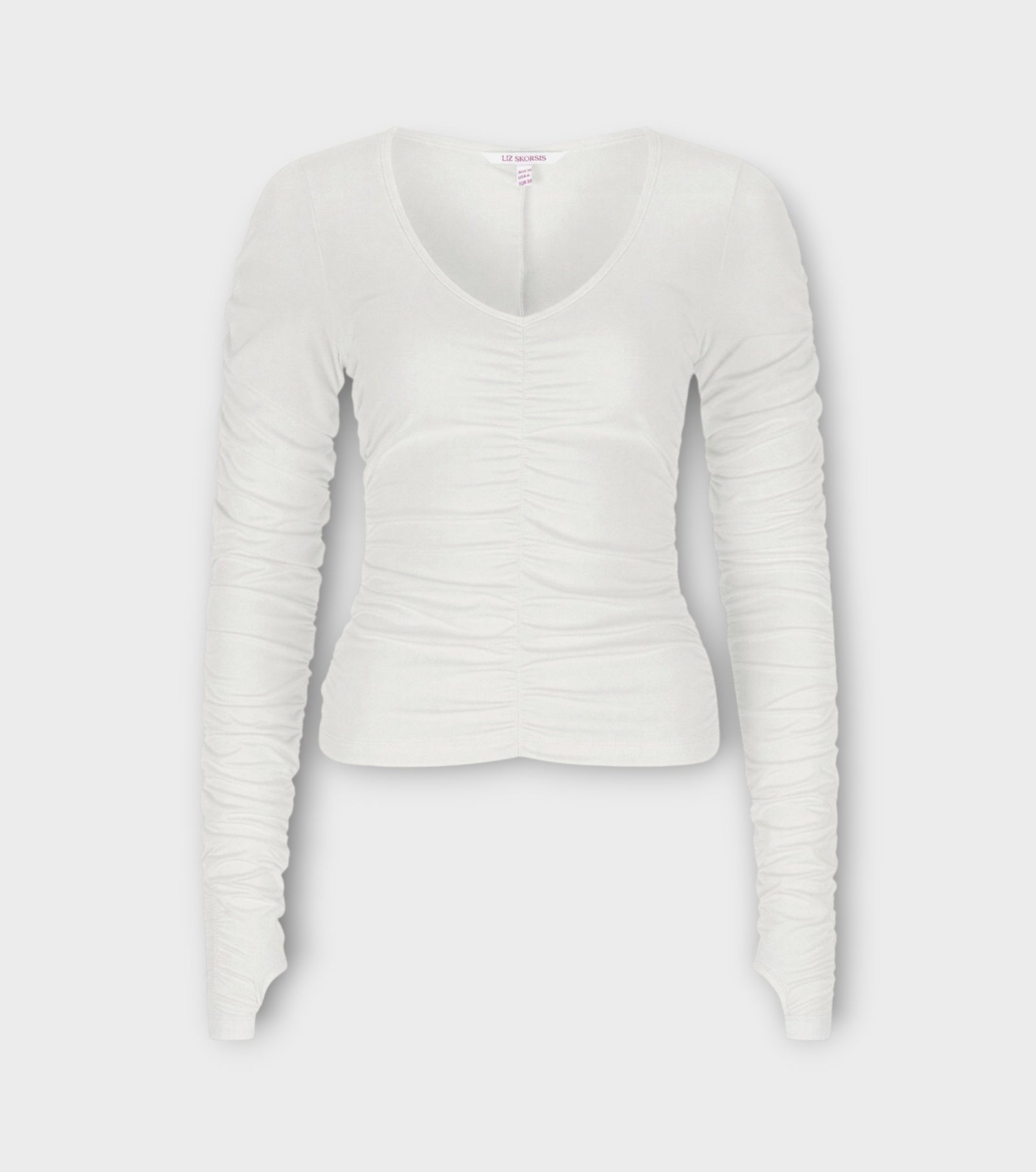 Viva Scoop Ruched Top | Vanilla