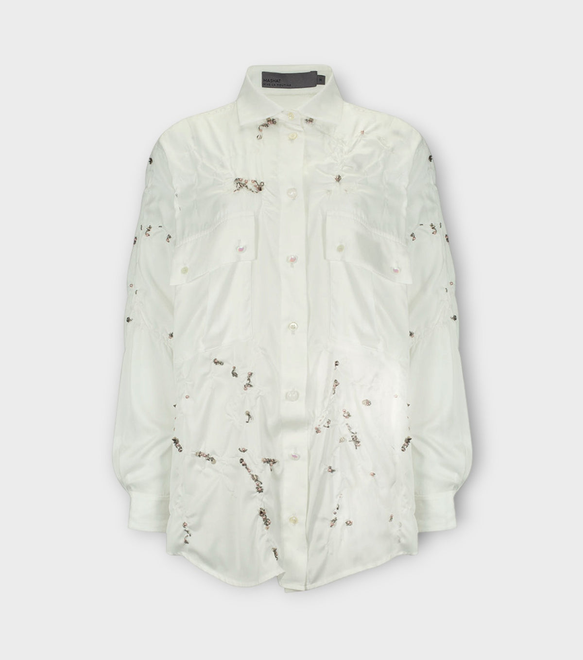 Couture White Wrinkled Shirt