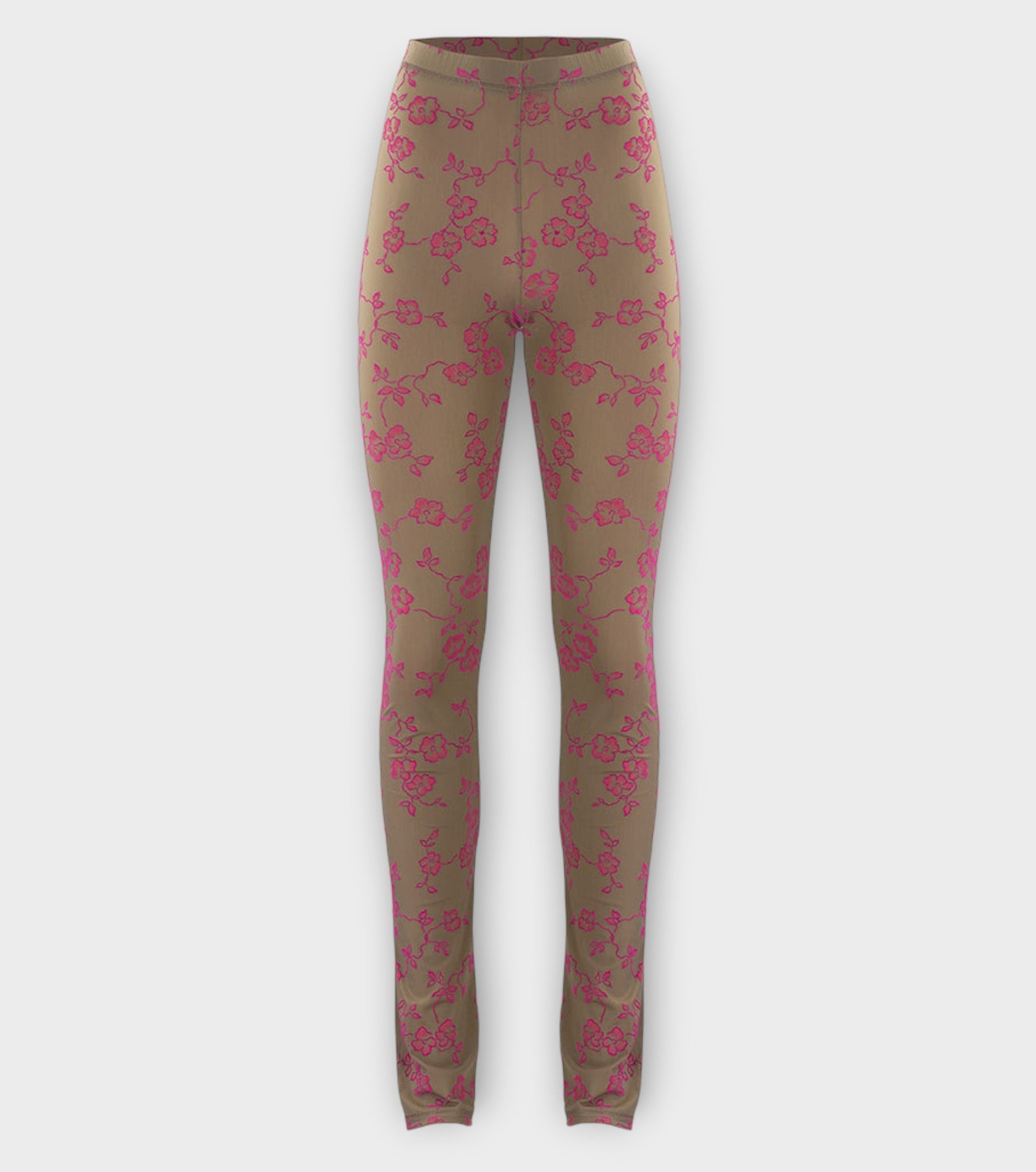 Floral Khaki Leggings