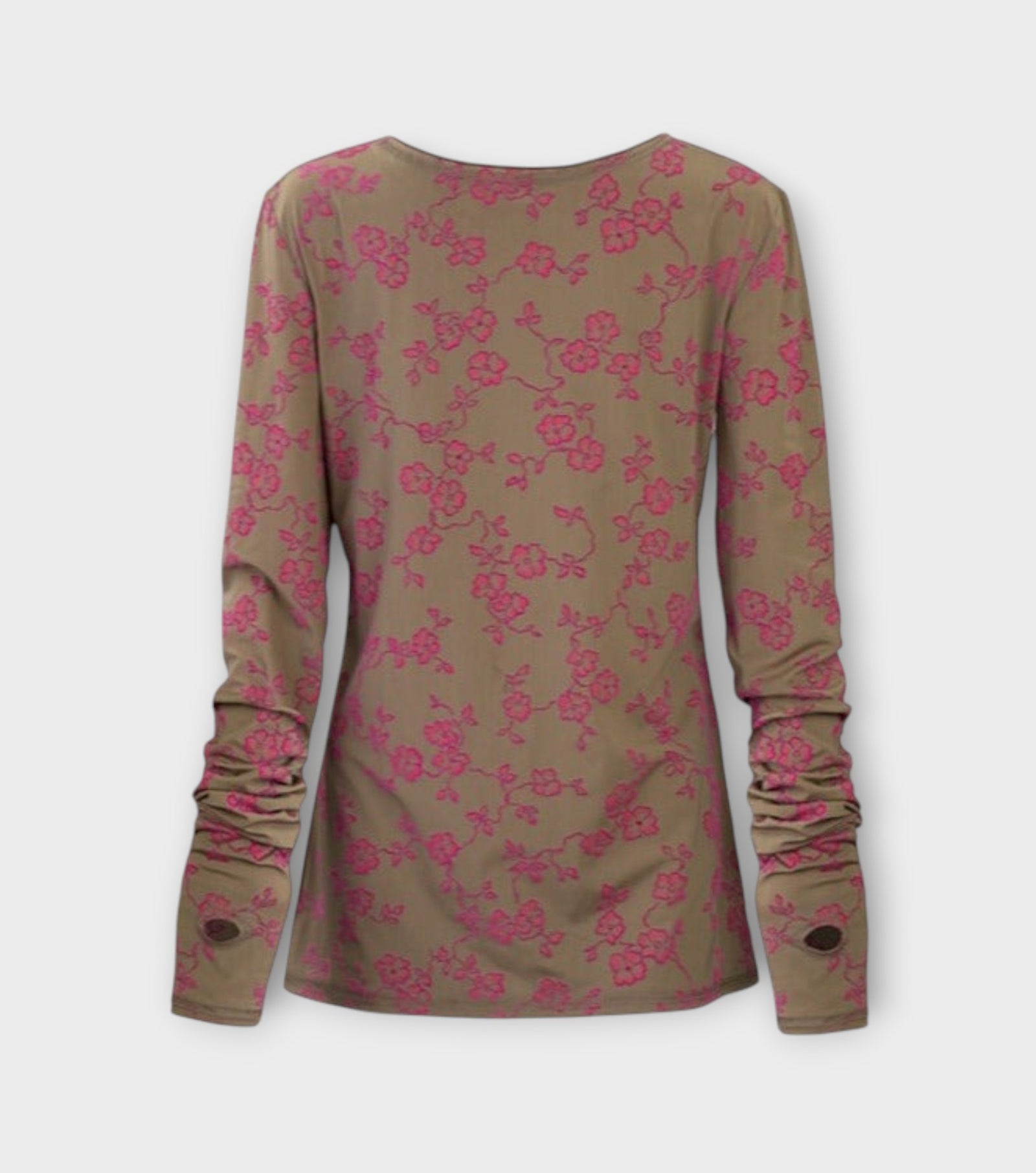 Floral Khaki Longsleeve