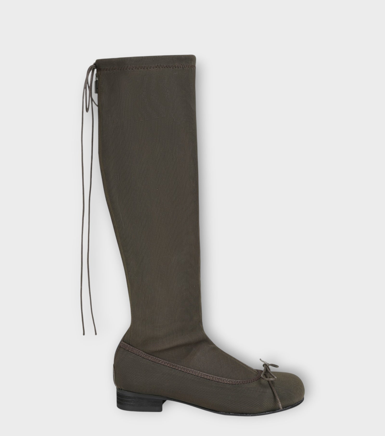 Nia Sheer Mesh Boots  |  Brown